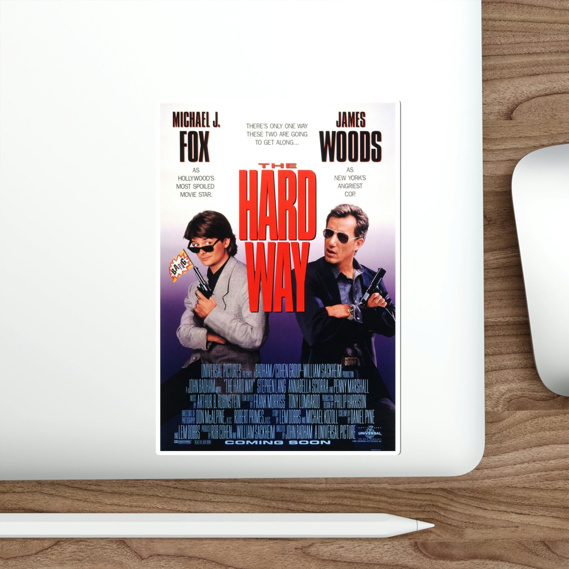 The Hard Way 1991 Movie Poster STICKER Vinyl Die-Cut Decal-The Sticker Space