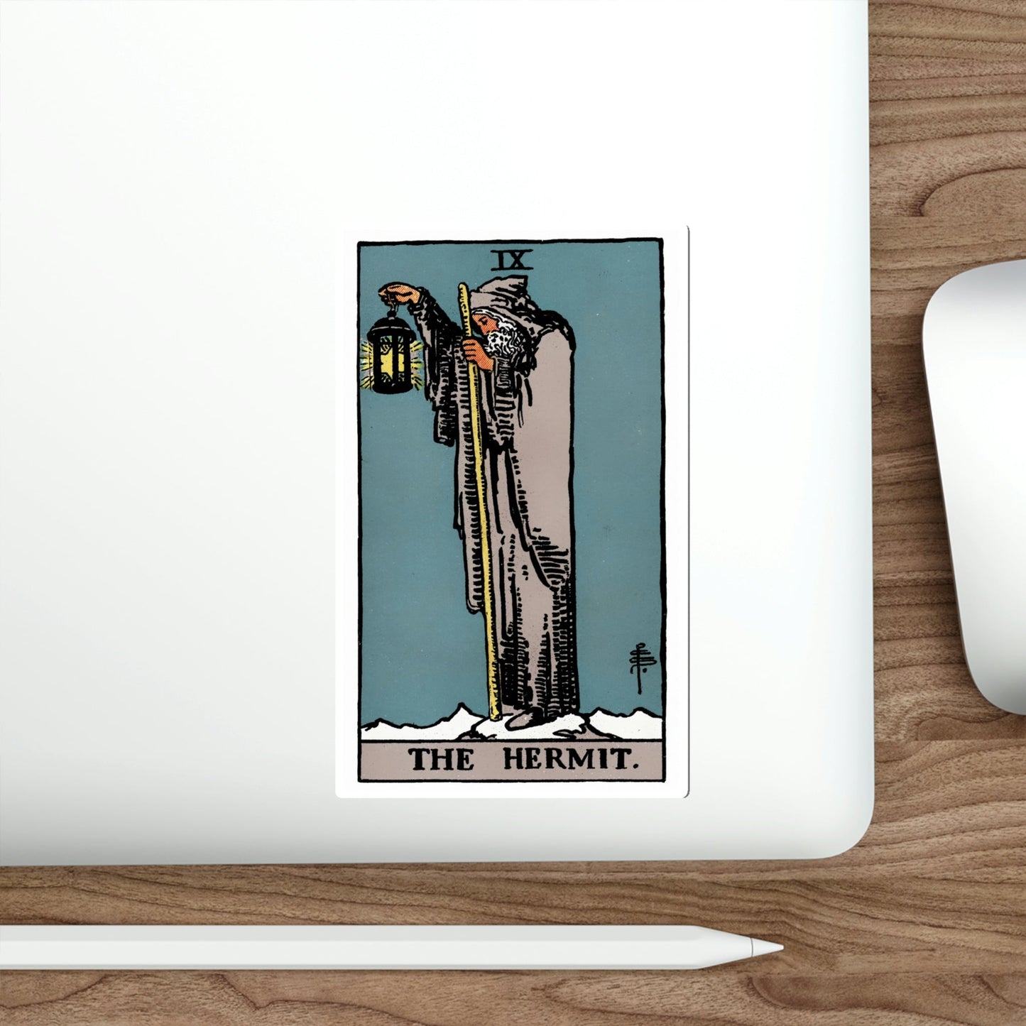 The Hermit (Rider Waite Tarot Deck) STICKER Vinyl Die-Cut Decal-The Sticker Space