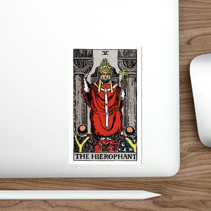 The Hierophant (Rider Waite Tarot Deck) STICKER Vinyl Die-Cut Decal-The Sticker Space