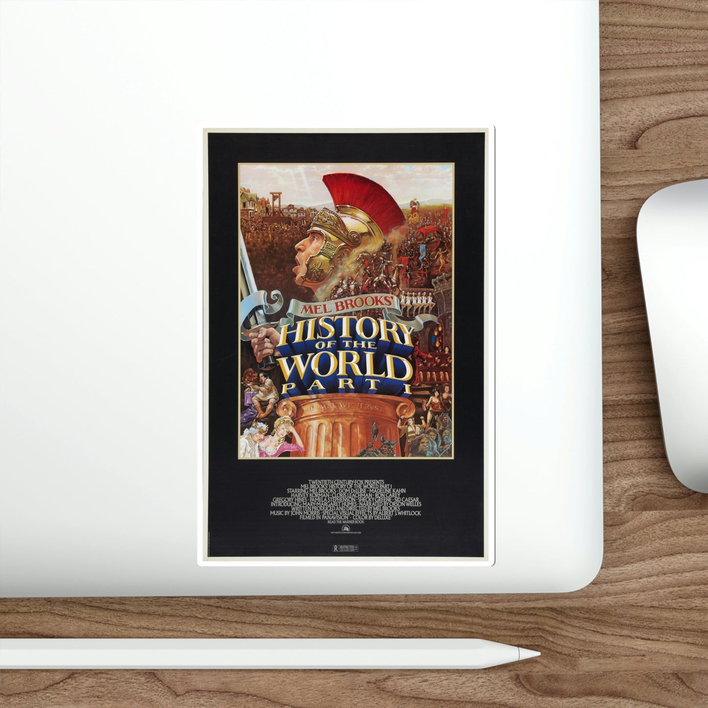 The History of the World Part I 1981 Movie Poster STICKER Vinyl Die-Cut Decal-The Sticker Space