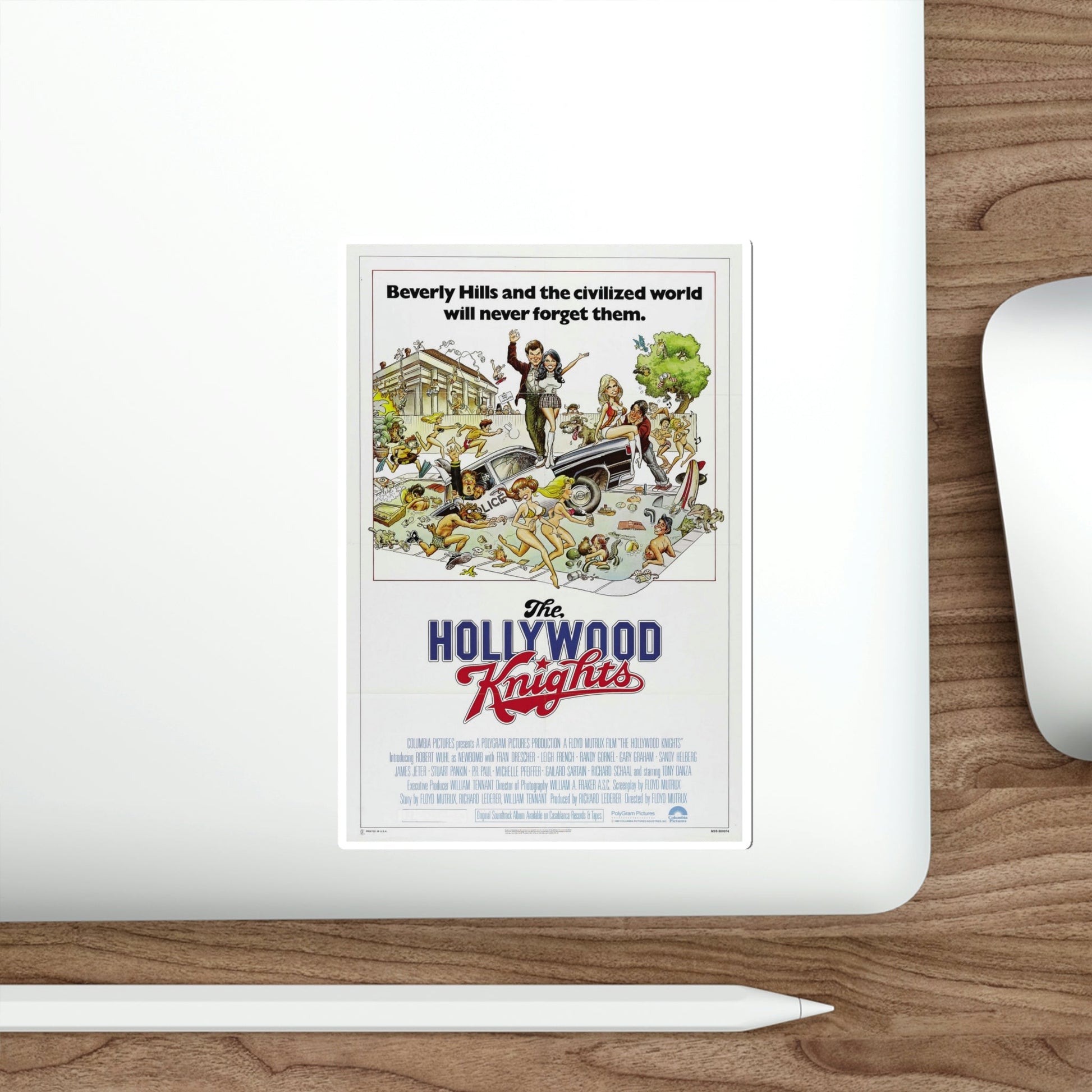 The Hollywood Knights 1980 Movie Poster STICKER Vinyl Die-Cut Decal-The Sticker Space