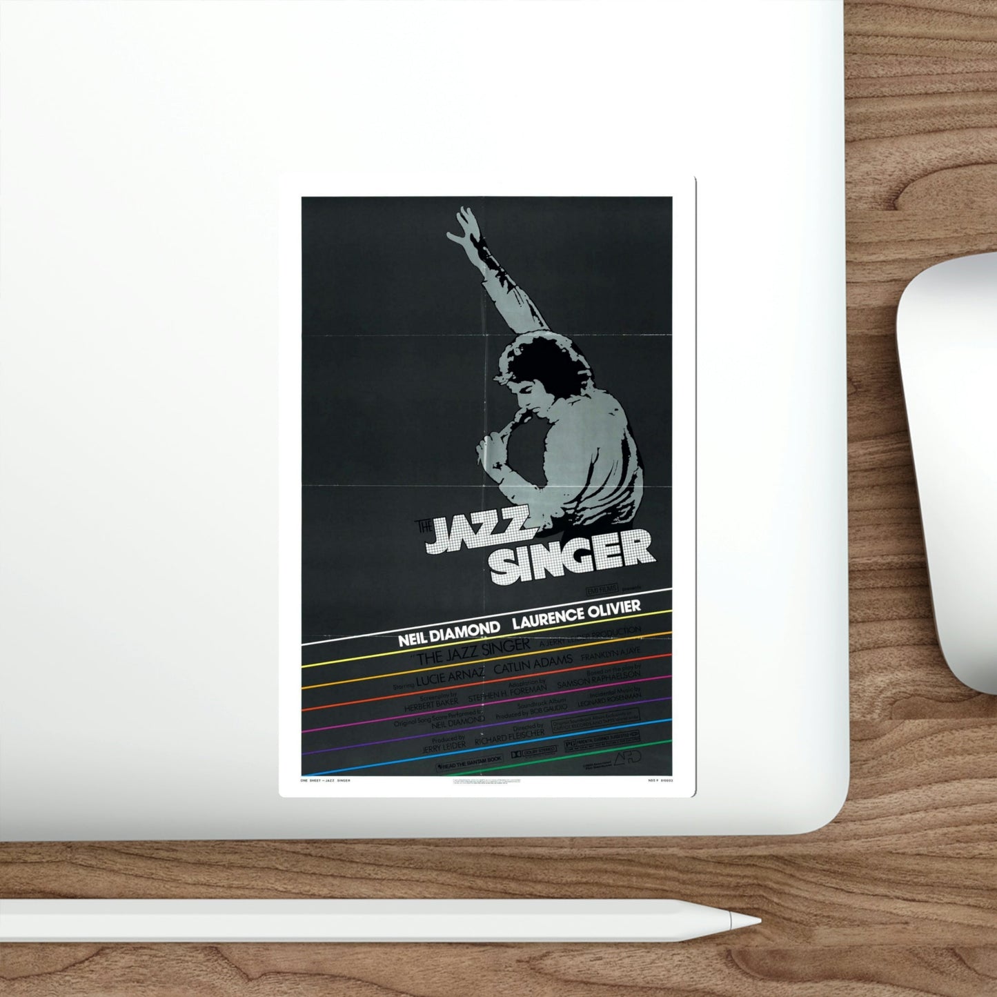 The Jazz Singer 1980 Movie Poster STICKER Vinyl Die-Cut Decal-The Sticker Space