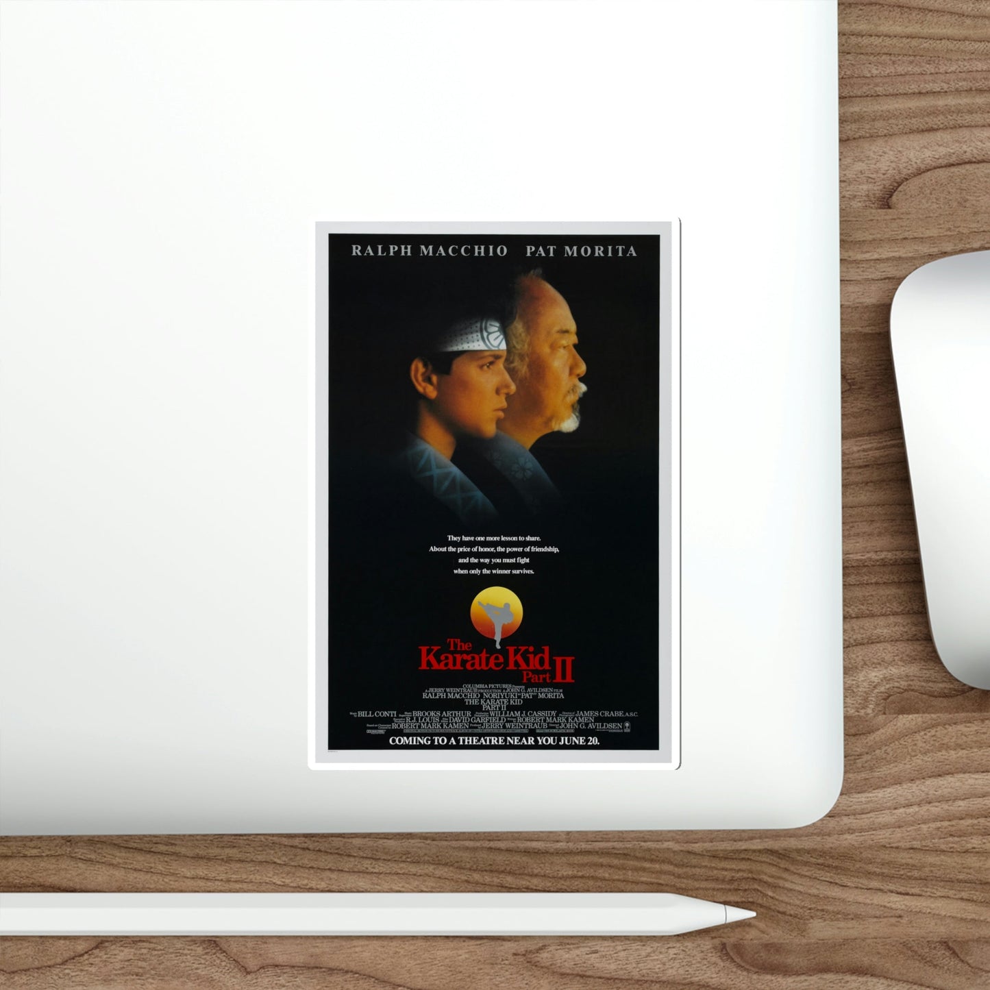 The Karate Kid Part II 1986 Movie Poster STICKER Vinyl Die-Cut Decal-The Sticker Space