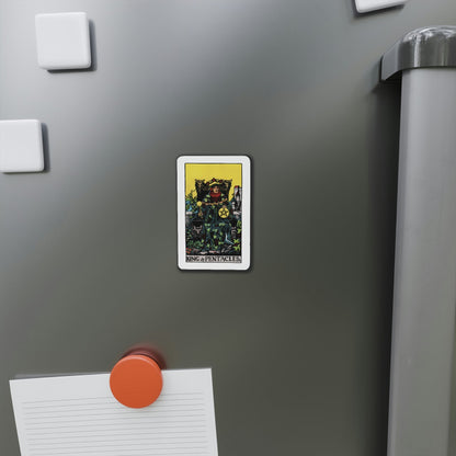 The King of Pentacles (Tarot Card) Die-Cut Magnet-The Sticker Space