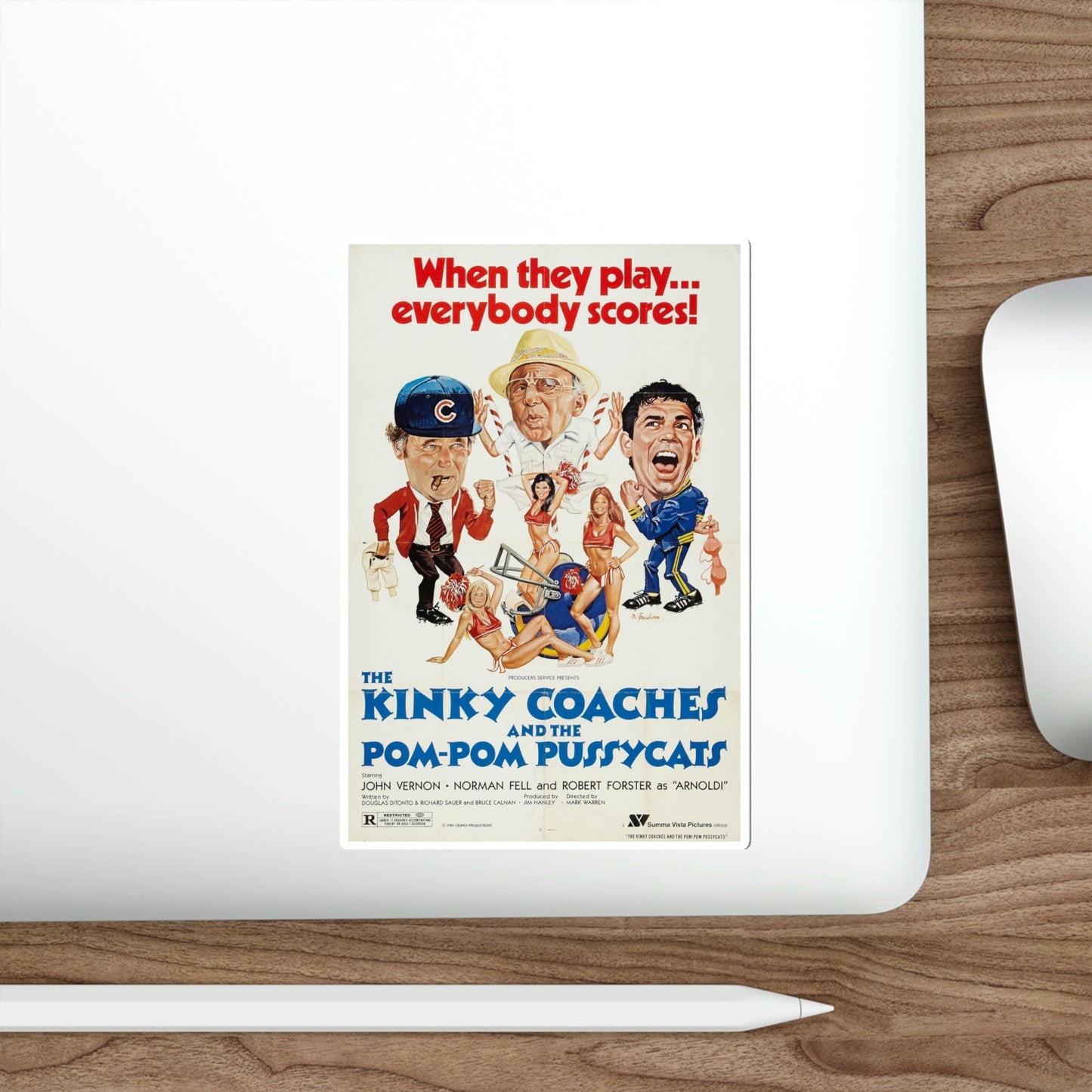 The Kinky Coaches and the Pom Pom Pussycats 1981 Movie Poster STICKER Vinyl Die-Cut Decal-The Sticker Space