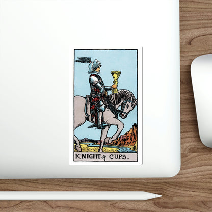 The Knight of Cups (Rider Waite Tarot Deck) STICKER Vinyl Die-Cut Decal-The Sticker Space