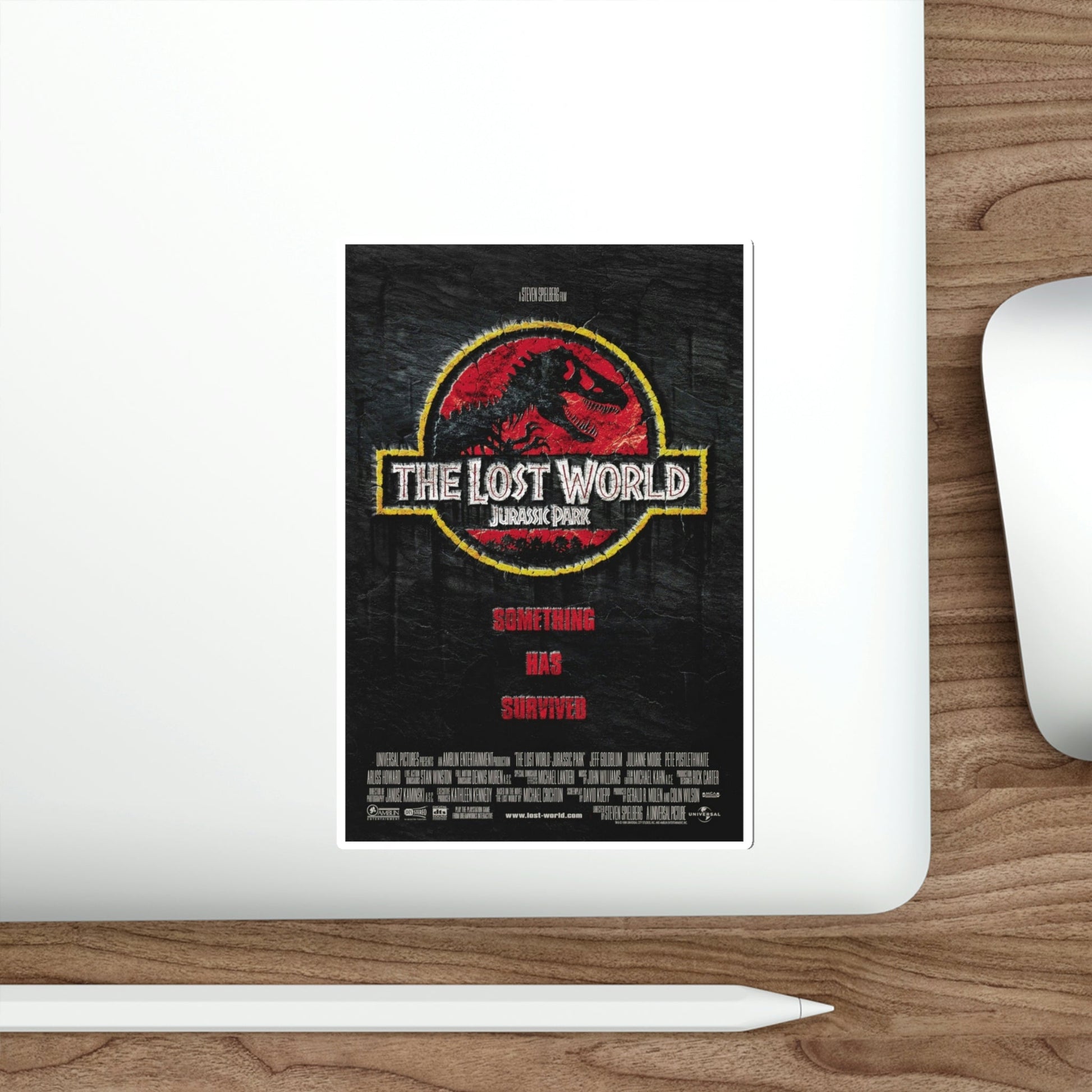 The Lost World Jurassic Park 1997 2 Movie Poster STICKER Vinyl Die-Cut Decal-The Sticker Space