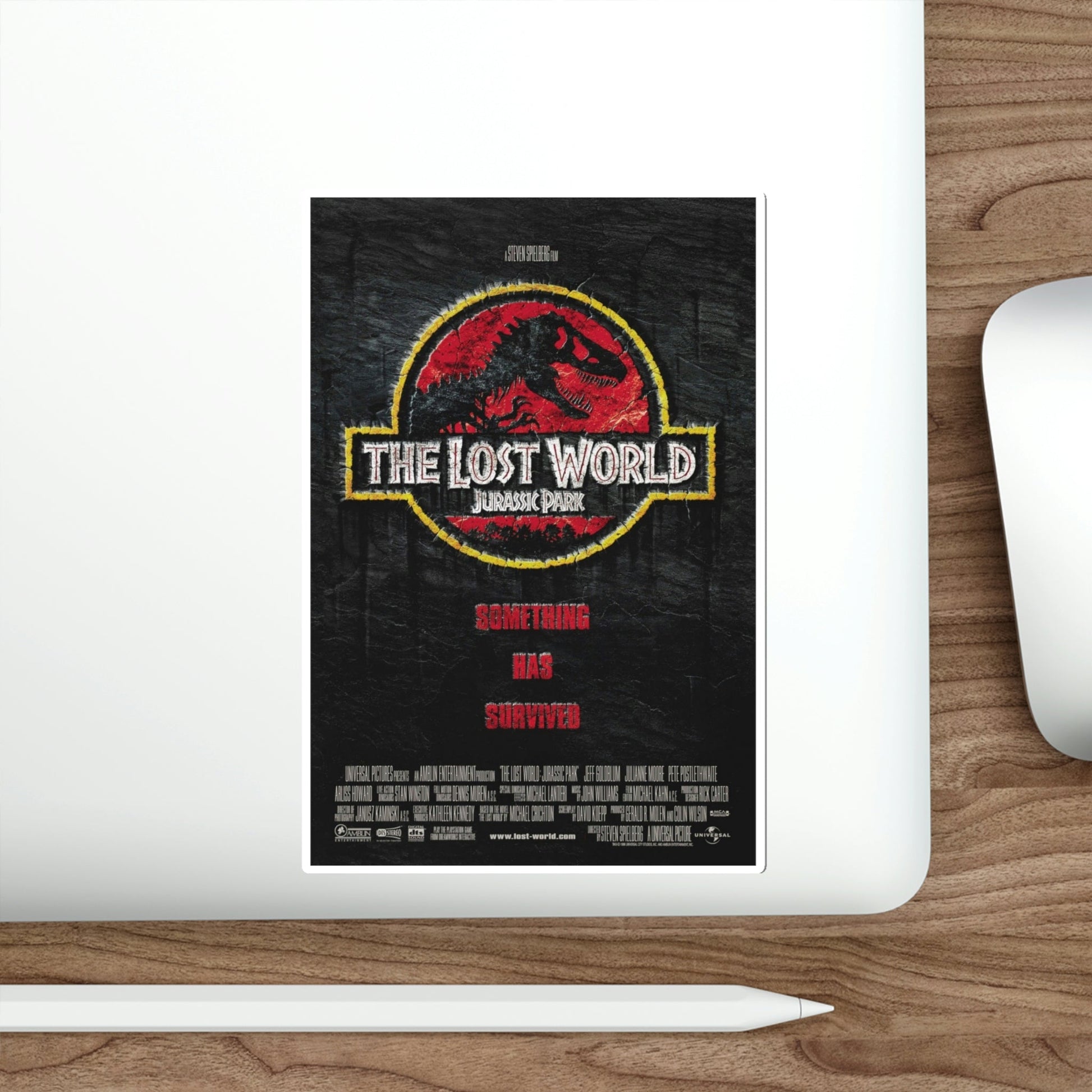 The Lost World Jurassic Park 1997 2 Movie Poster STICKER Vinyl Die-Cut Decal-The Sticker Space