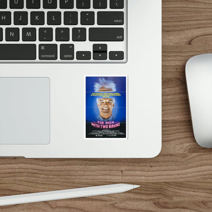 The Man with Two Brains 1983 Movie Poster STICKER Vinyl Die-Cut Decal-The Sticker Space