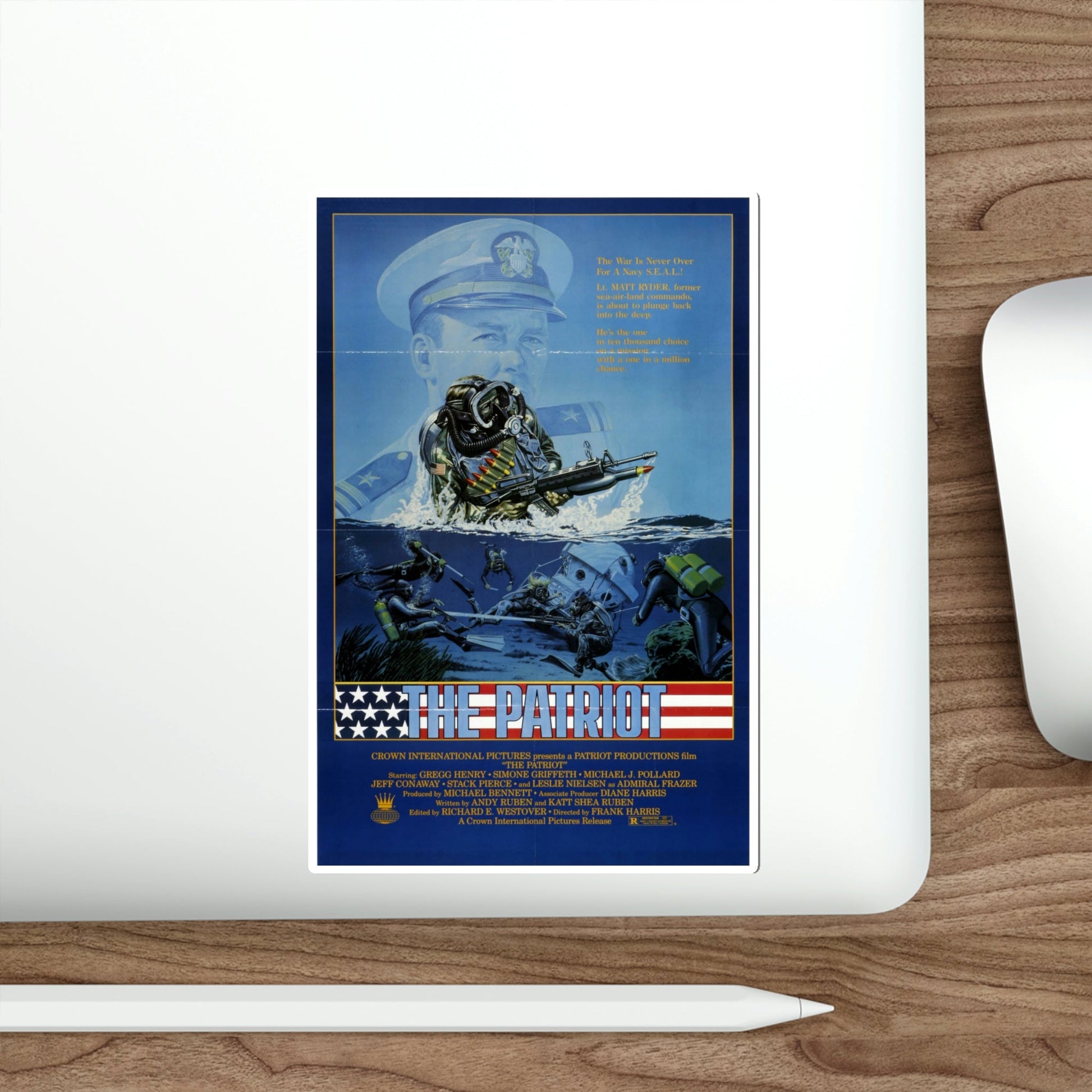 The Patriot 1986 Movie Poster STICKER Vinyl Die-Cut Decal-The Sticker Space