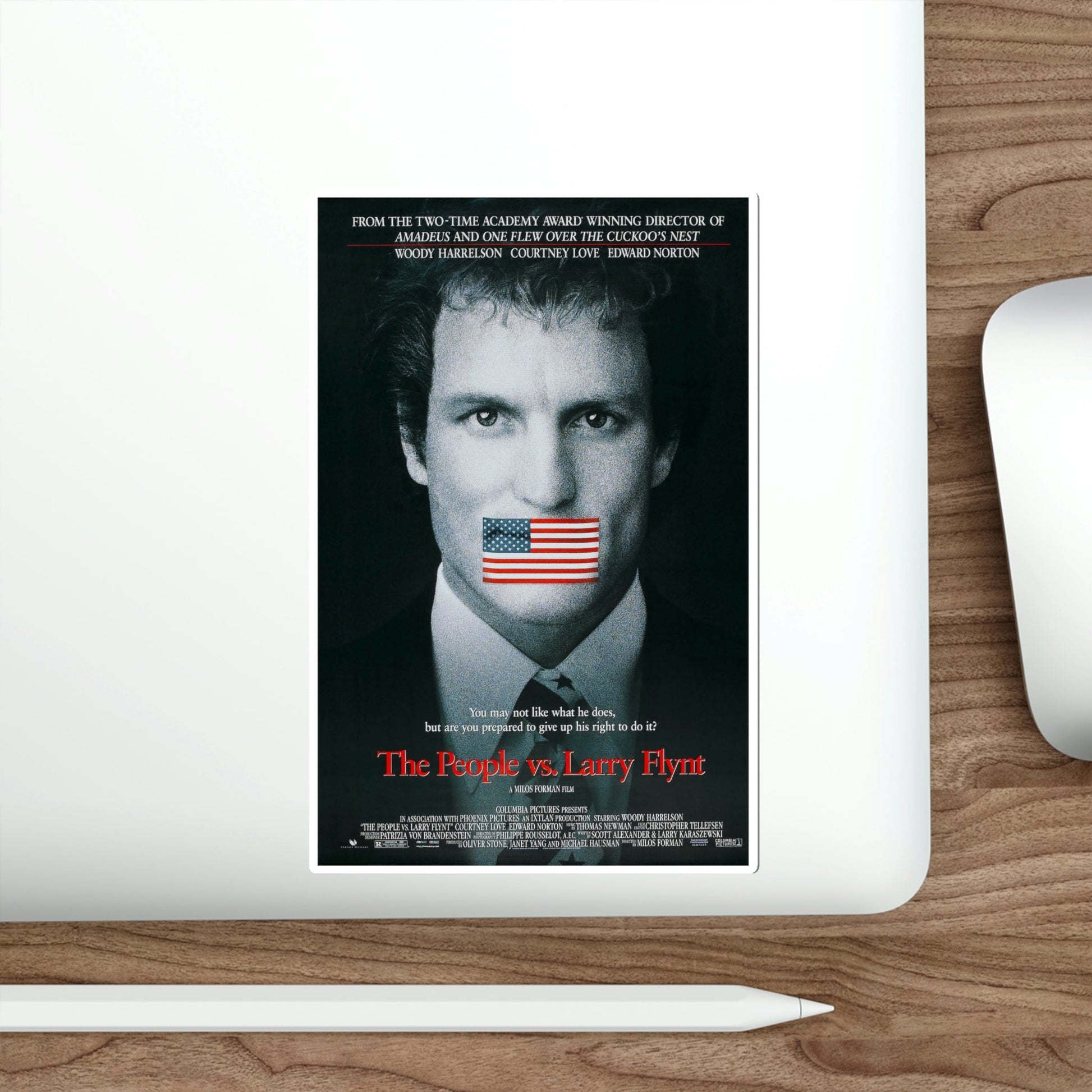 The People Vs Larry Flynt 1996 Movie Poster STICKER Vinyl Die-Cut Decal-The Sticker Space