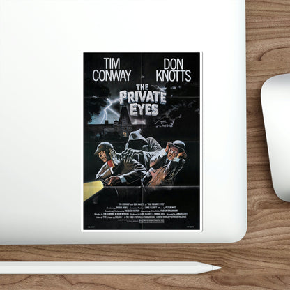 The Private Eyes 1981 Movie Poster STICKER Vinyl Die-Cut Decal-The Sticker Space
