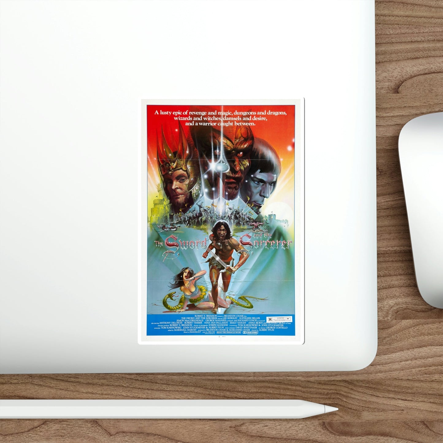 The Sword and the Sorcerer 1982 Movie Poster STICKER Vinyl Die-Cut Decal-The Sticker Space
