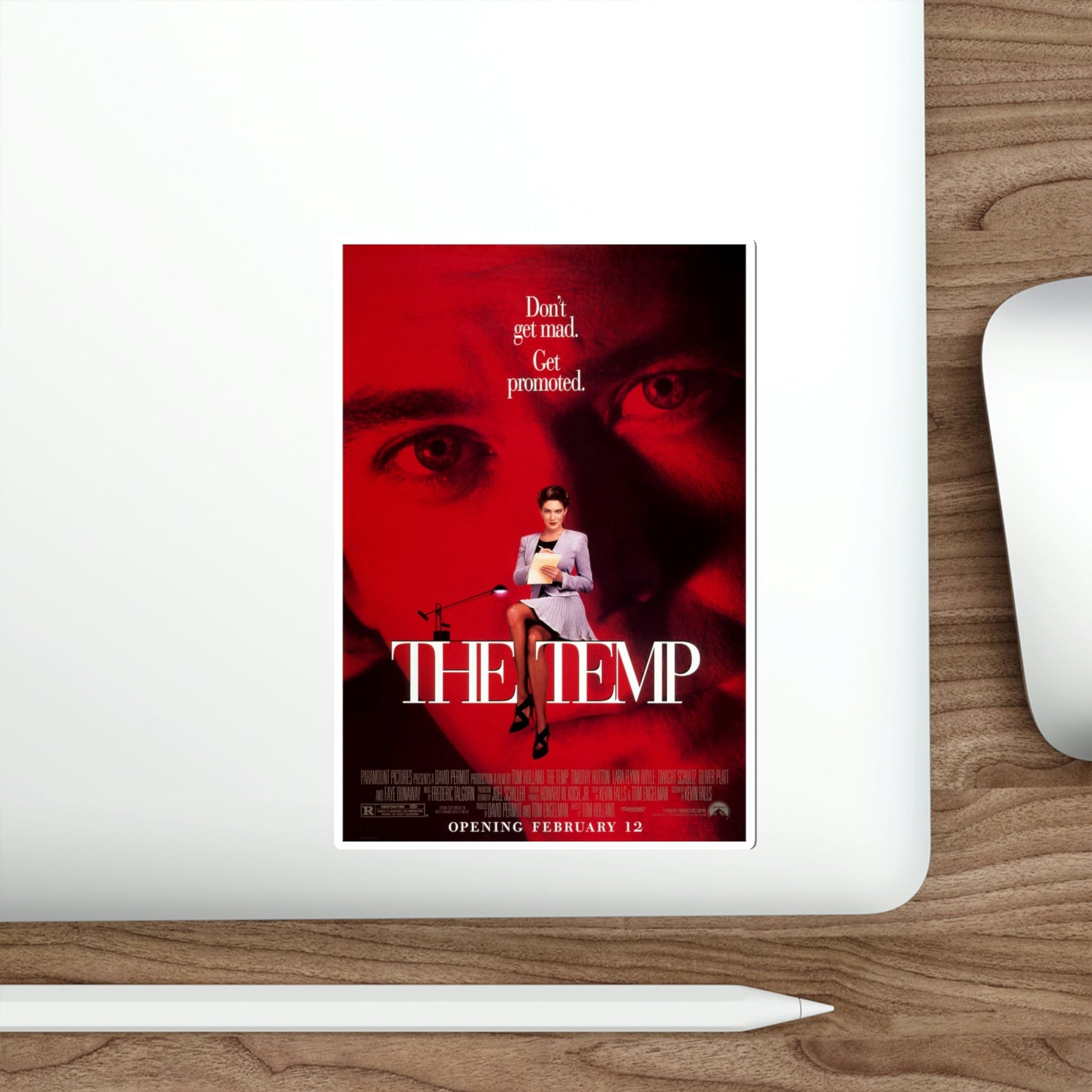 The Temp 1993 Movie Poster STICKER Vinyl Die-Cut Decal-The Sticker Space
