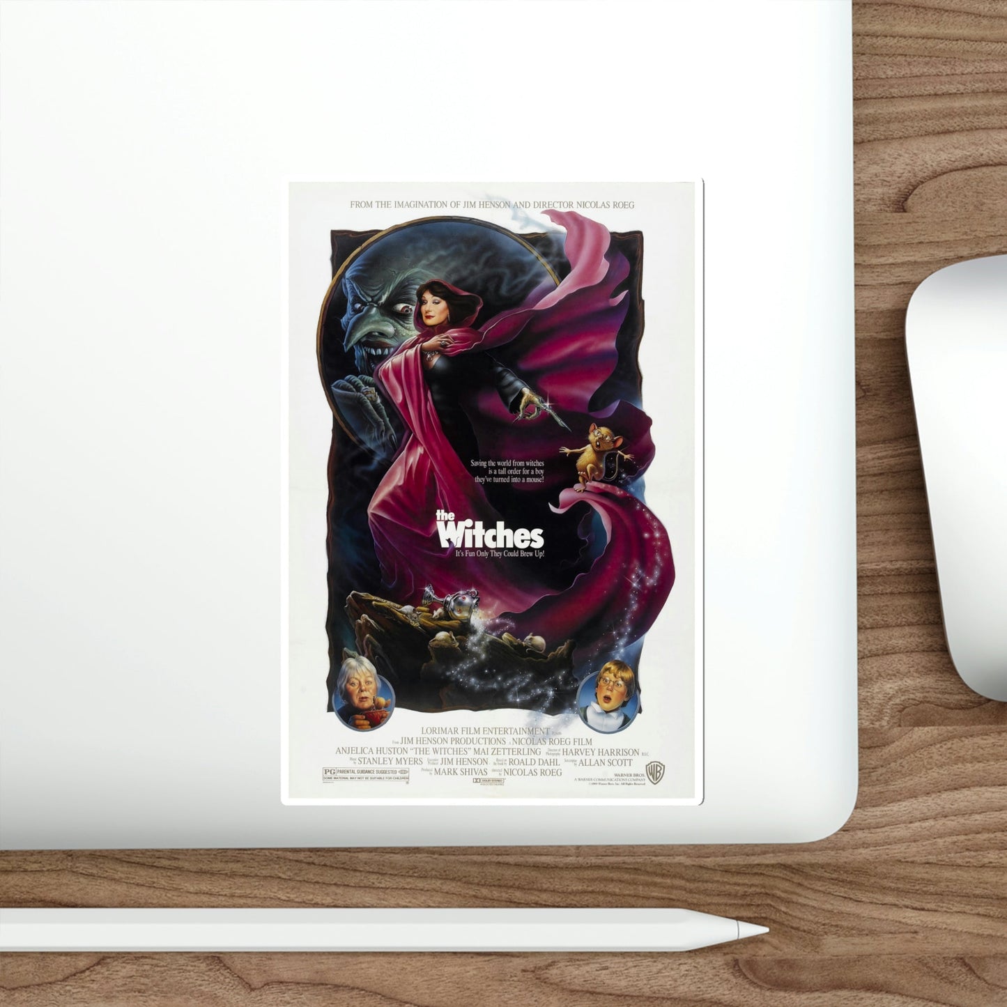 The Witches 1990 Movie Poster STICKER Vinyl Die-Cut Decal-The Sticker Space