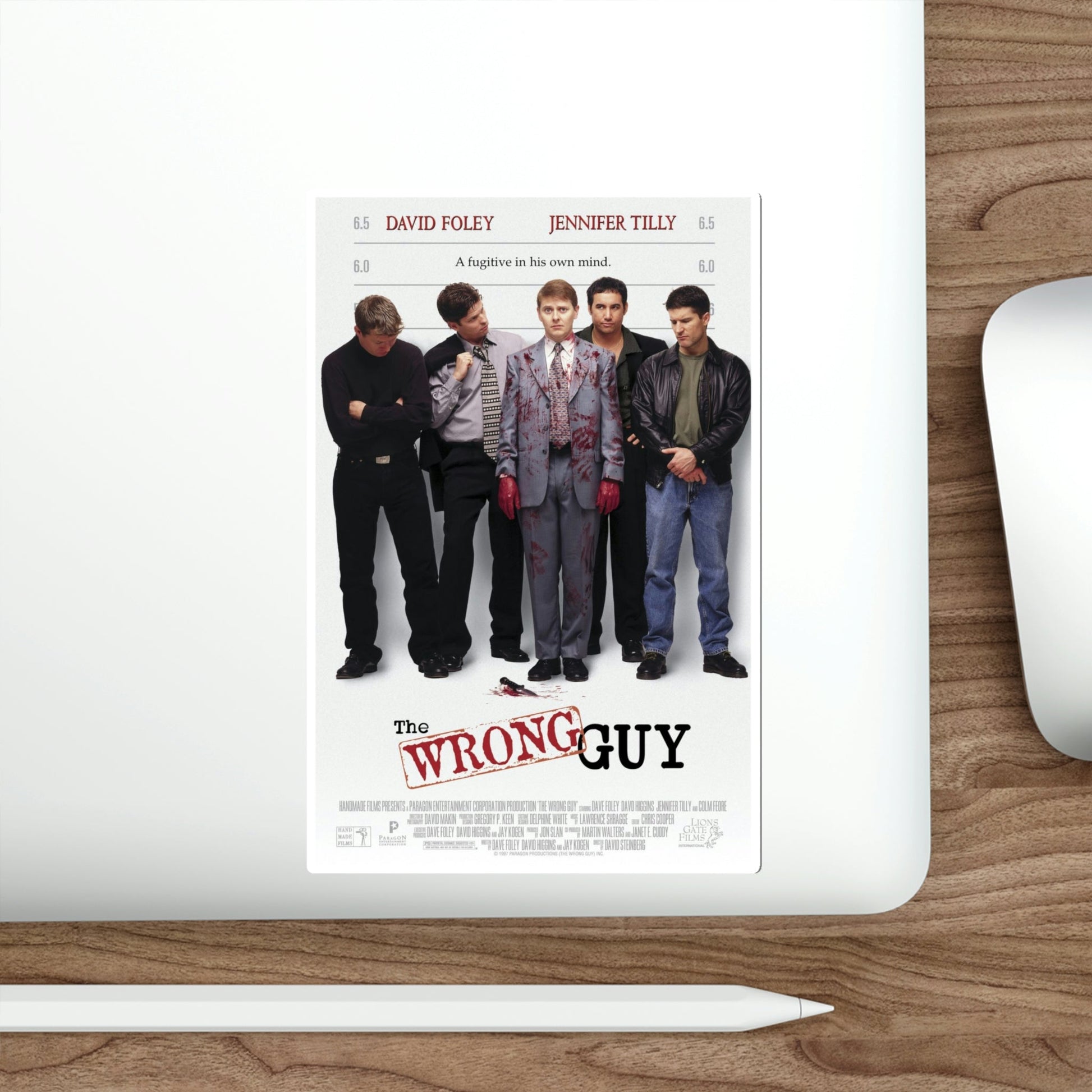 The Wrong Guy 1997 Movie Poster STICKER Vinyl Die-Cut Decal-The Sticker Space