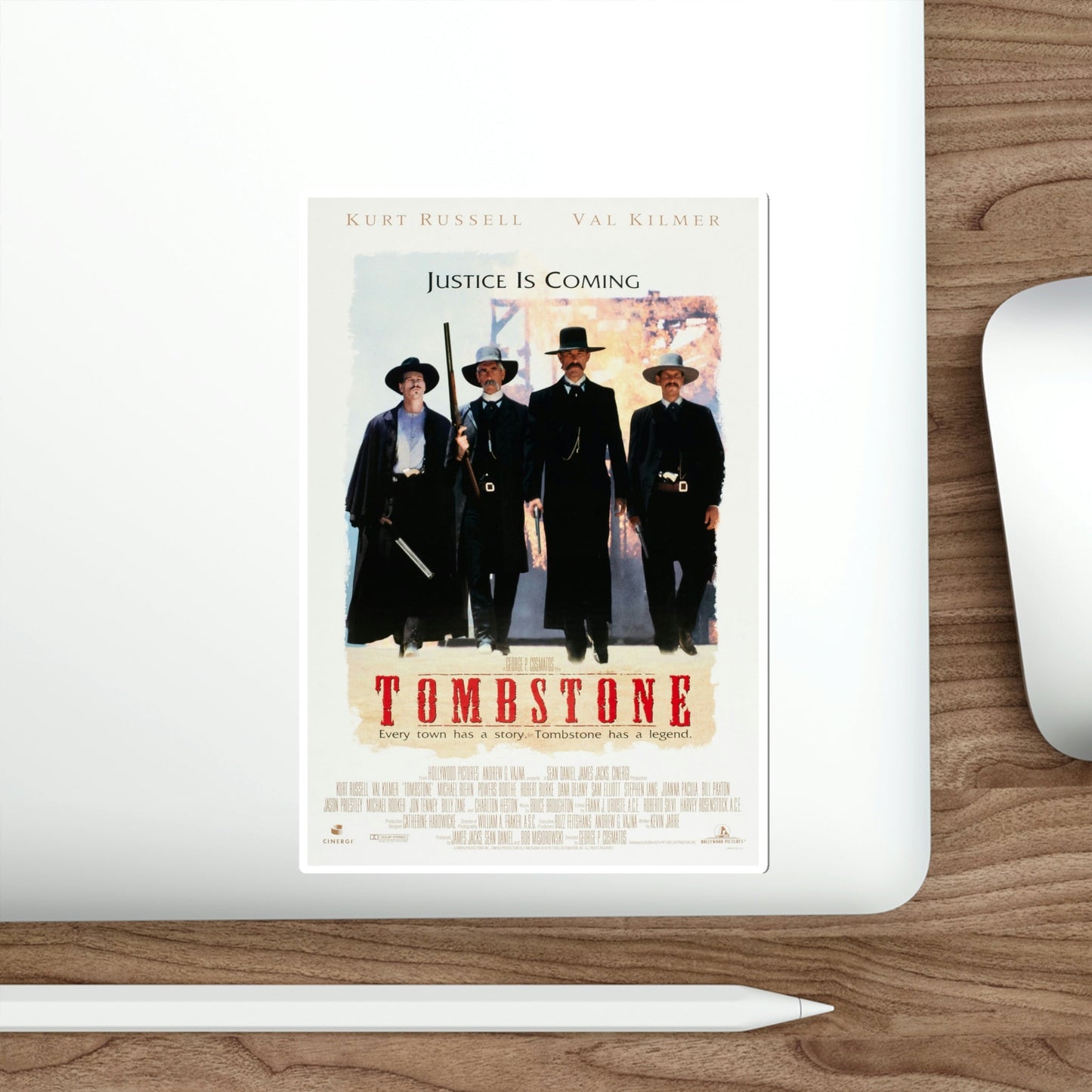 Tombstone 1993 Movie Poster STICKER Vinyl Die-Cut Decal-The Sticker Space