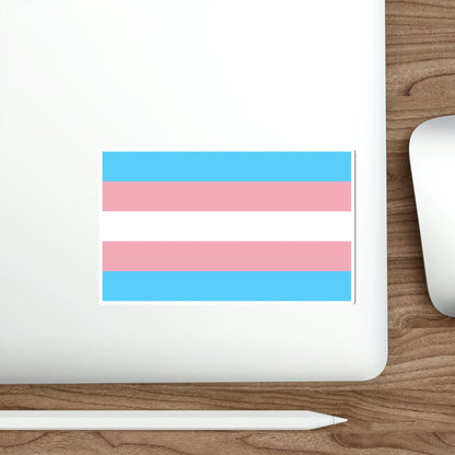 Transgender Pride Flag STICKER Vinyl Die-Cut Decal-The Sticker Space