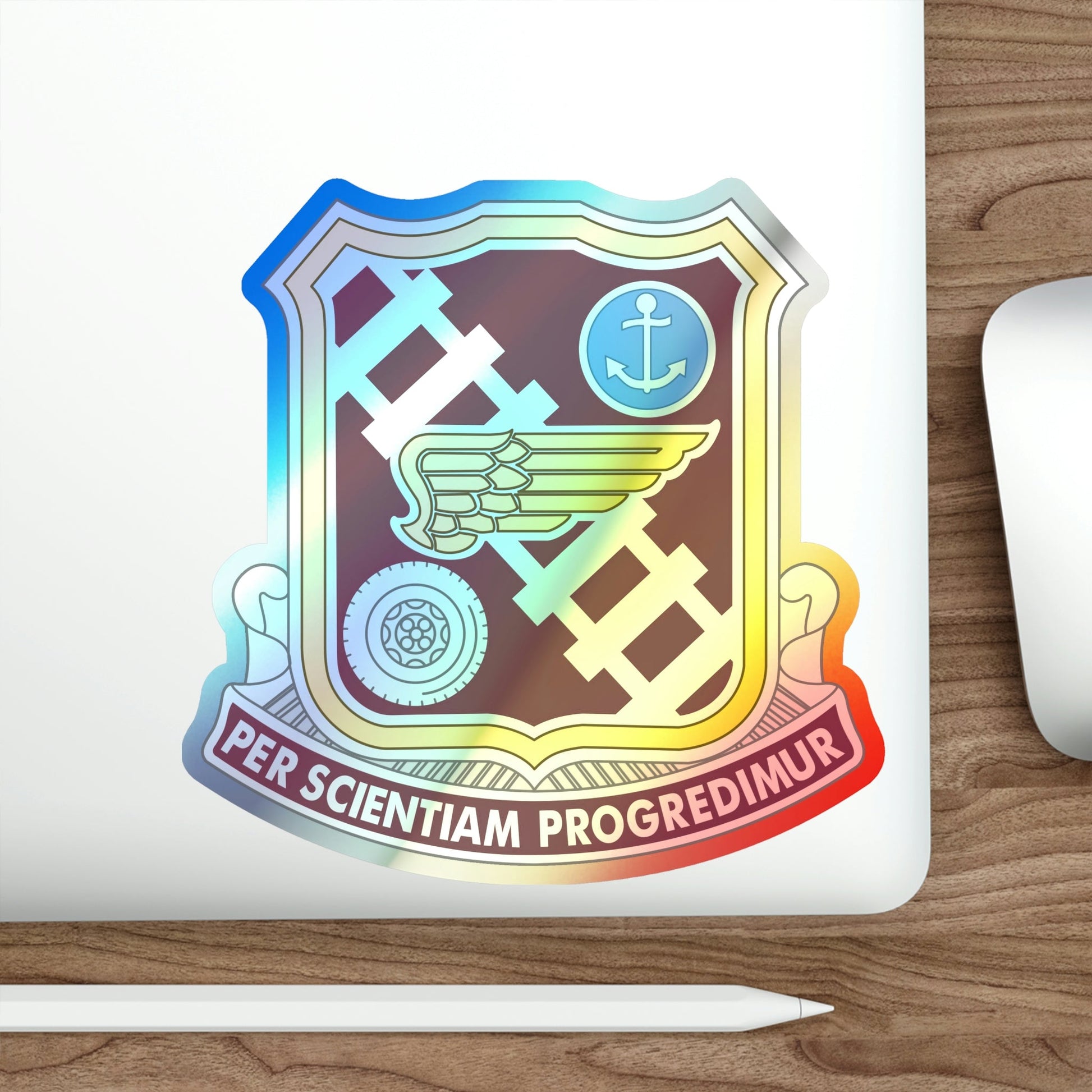 Transportation Center and School 2 (U.S. Army) Holographic STICKER Die-Cut Vinyl Decal-The Sticker Space