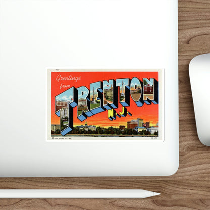 Trenton NJ (Greeting Cards) STICKER Vinyl Die-Cut Decal-The Sticker Space