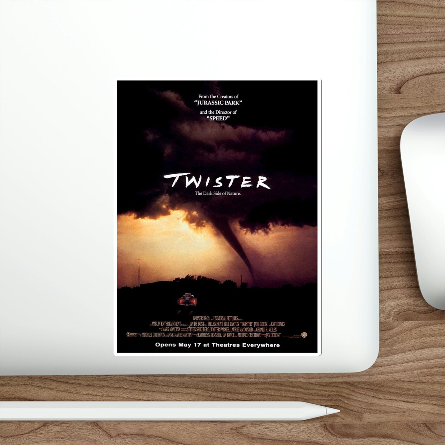 Twister 1996 Movie Poster STICKER Vinyl Die-Cut Decal-The Sticker Space