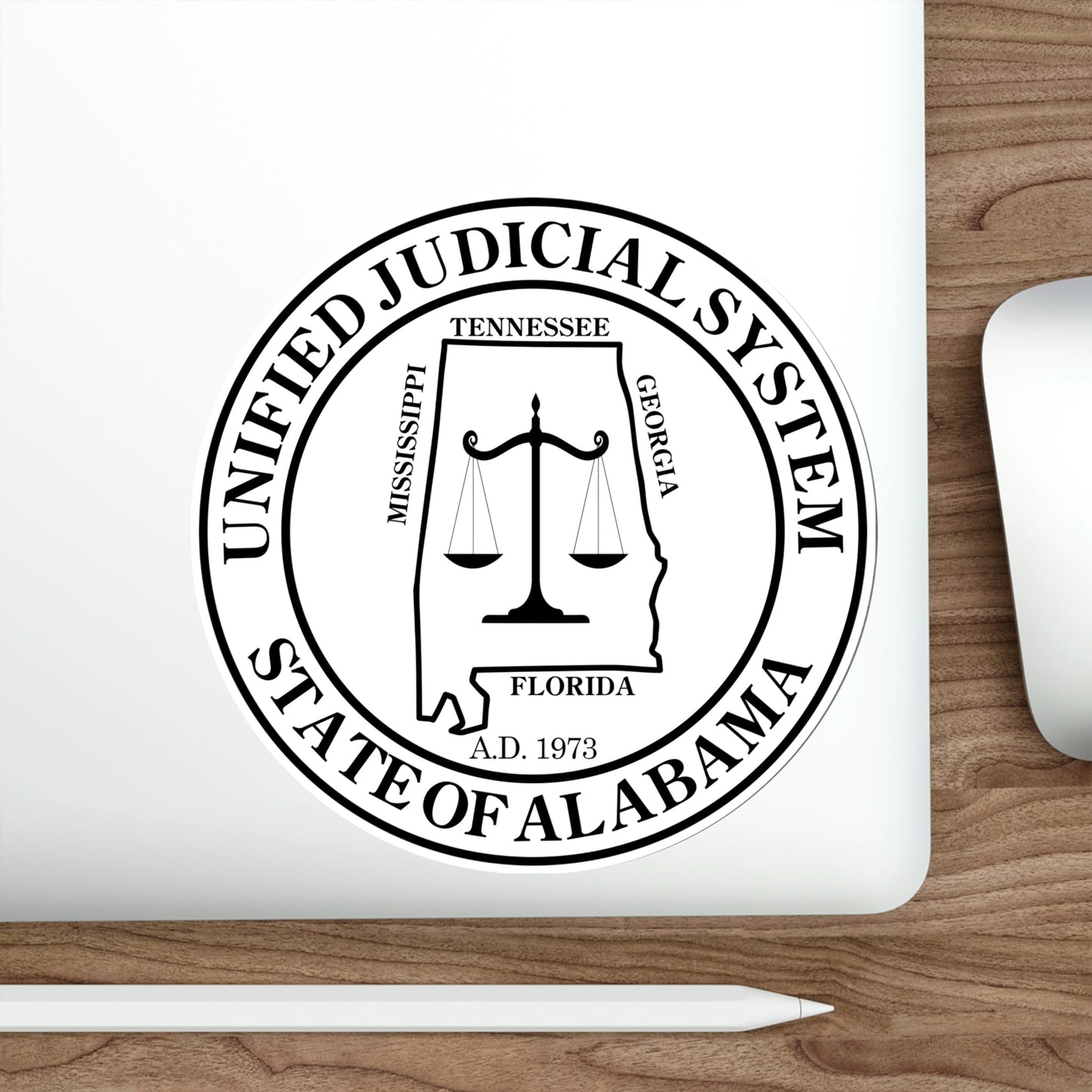 Unified Judicial System of Alabama STICKER Vinyl Die-Cut Decal-The Sticker Space