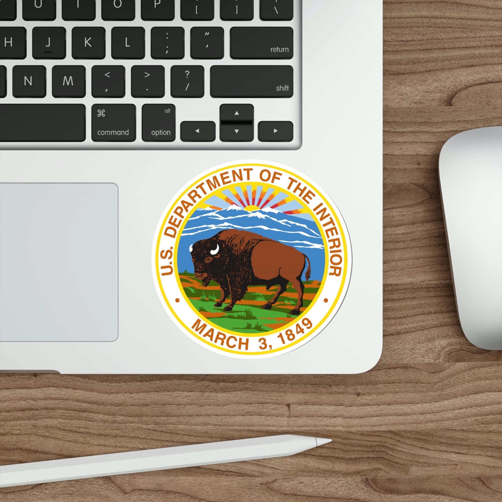 United States Department of the Interior STICKER Vinyl Die-Cut Decal-The Sticker Space