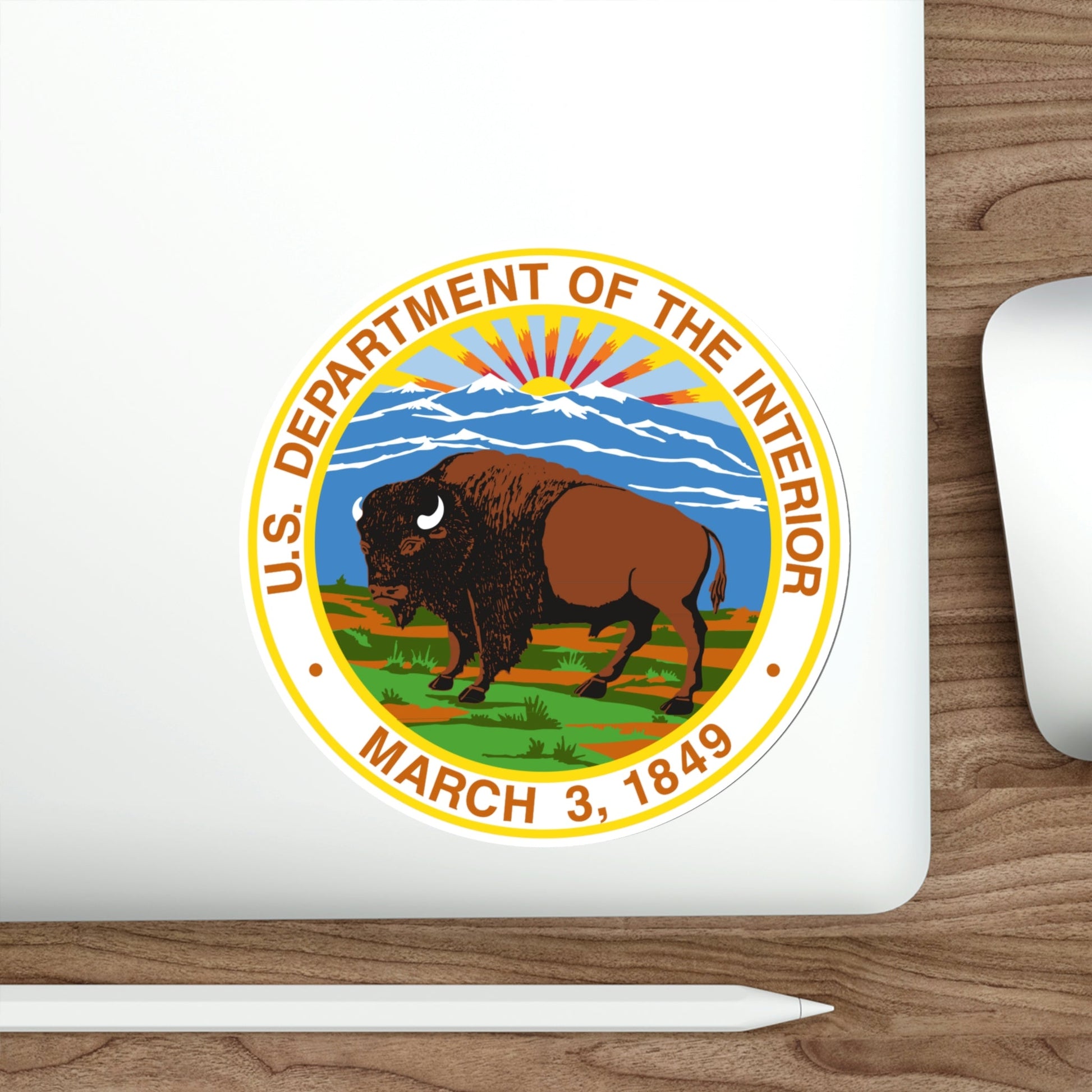 United States Department of the Interior STICKER Vinyl Die-Cut Decal-The Sticker Space