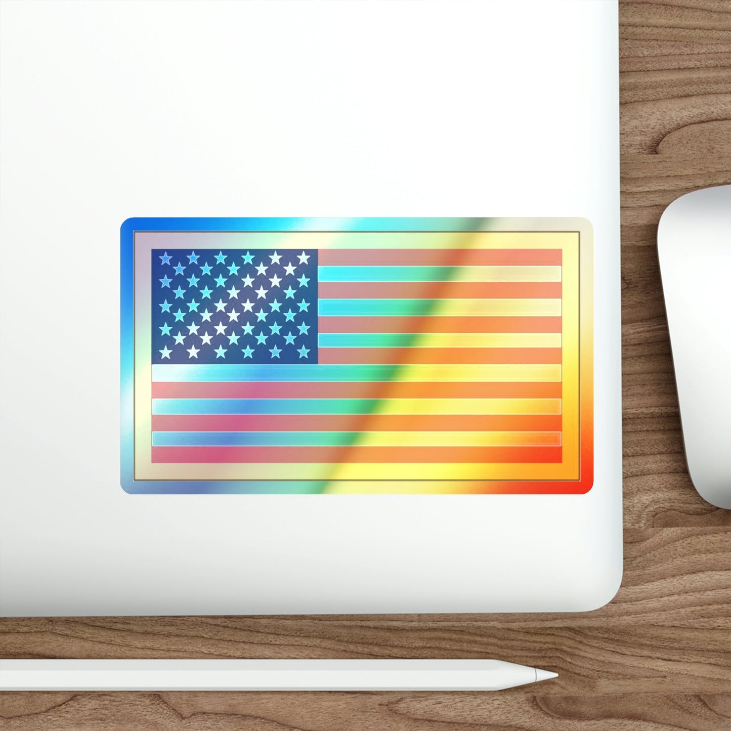 United States Flag (U.S. Army) Holographic STICKER Die-Cut Vinyl Decal-The Sticker Space