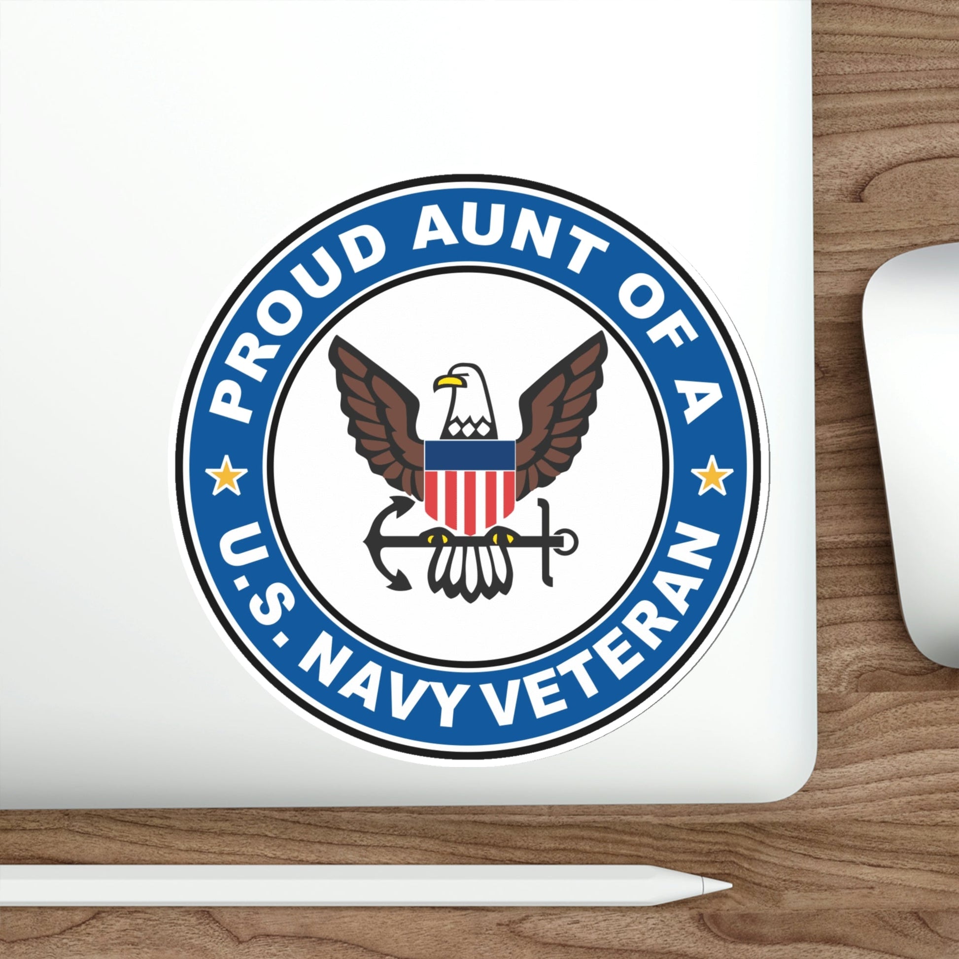 US Navy Veteran Proud Aunt (U.S. Navy) STICKER Vinyl Die-Cut Decal-The Sticker Space