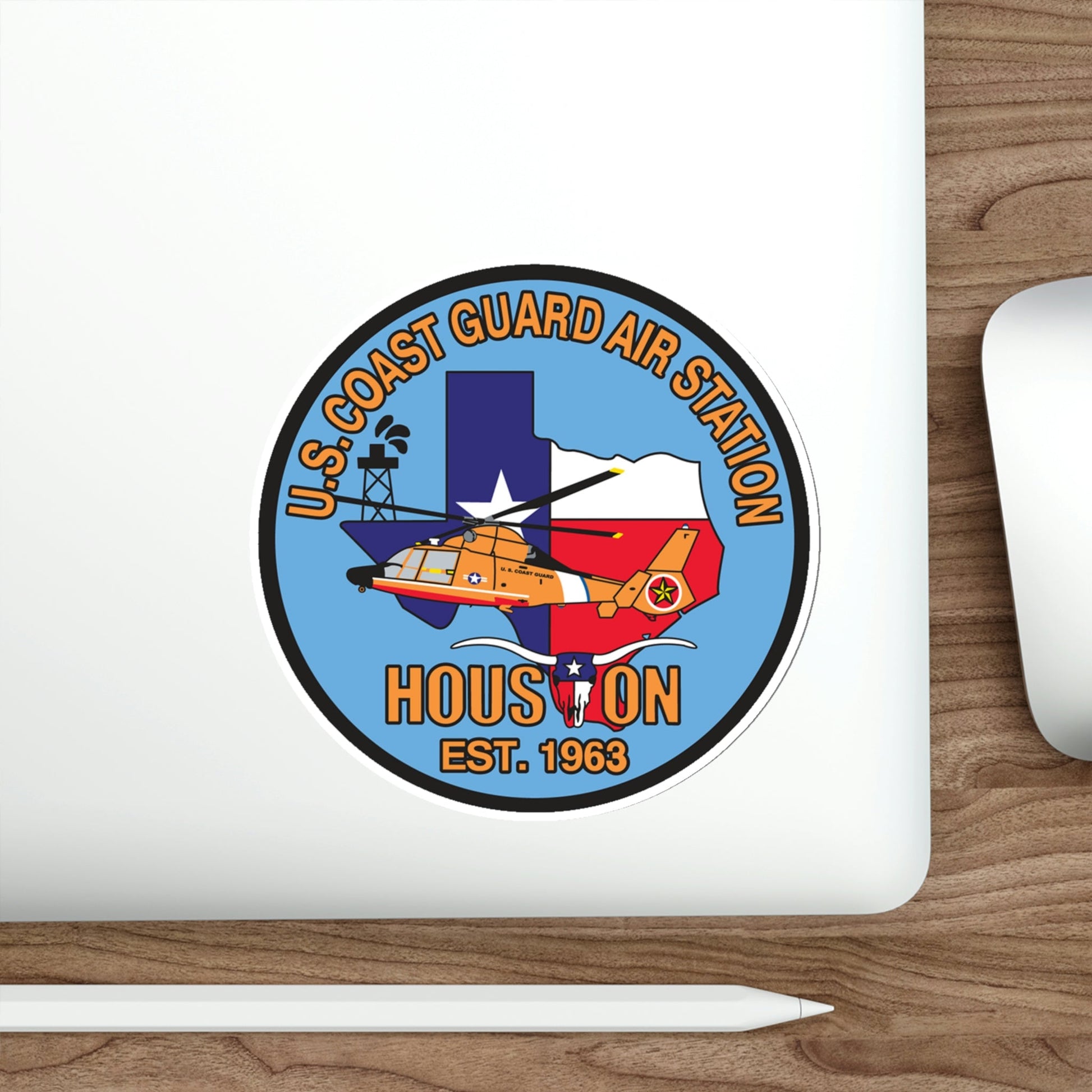 USCG Air Station Houston 2 (U.S. Coast Guard) STICKER Vinyl Die-Cut Decal-The Sticker Space