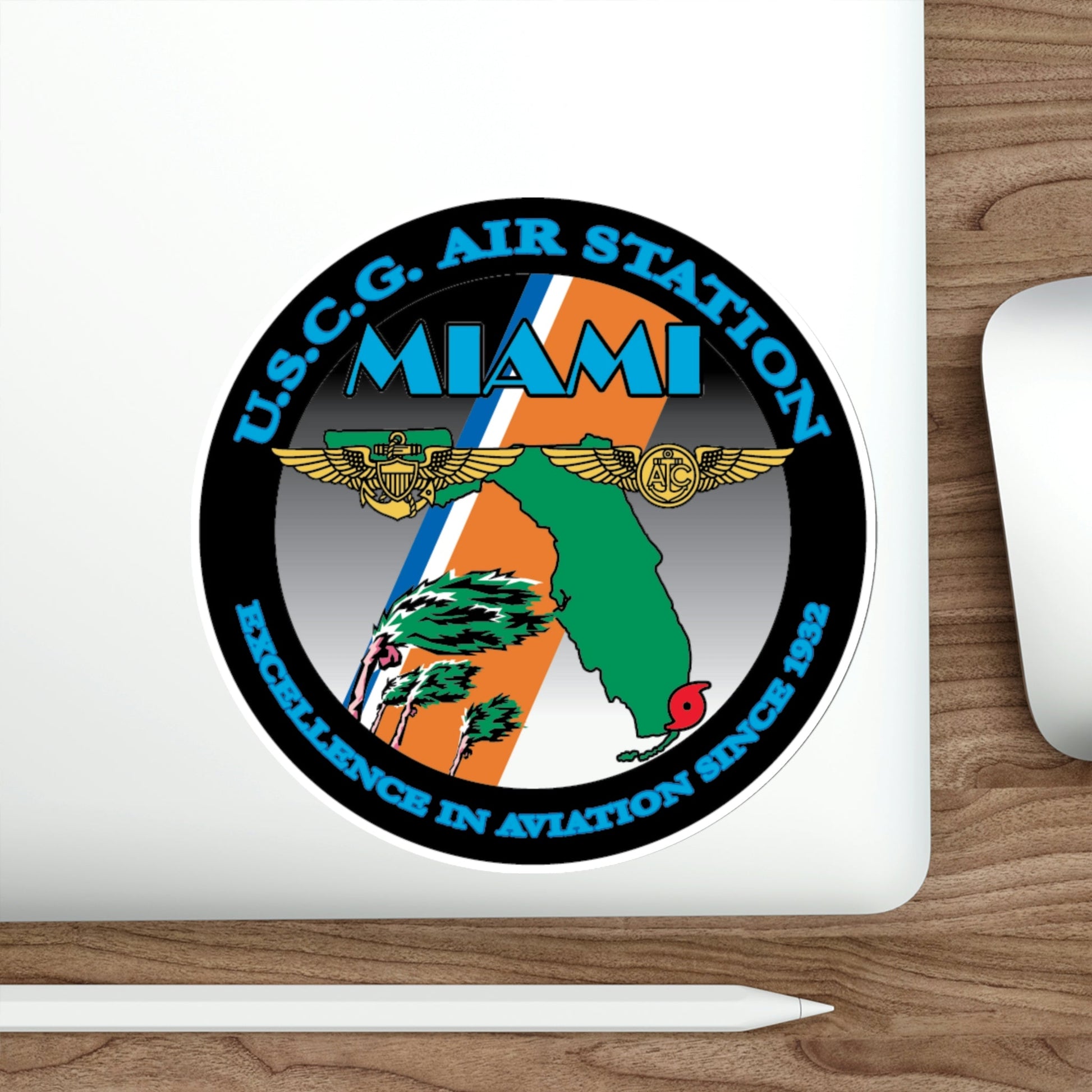 USCG Air Station Miami (U.S. Coast Guard) STICKER Vinyl Die-Cut Decal-The Sticker Space