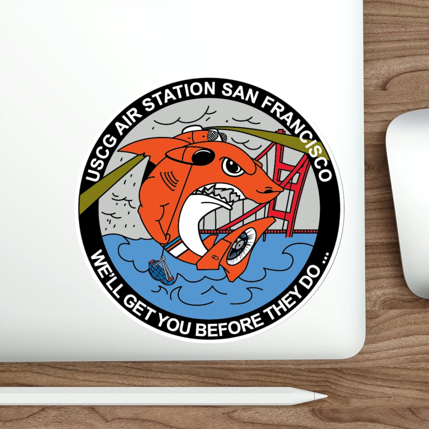 USCG Air Station San Francisco 2 (U.S. Coast Guard) STICKER Vinyl Die-Cut Decal-The Sticker Space