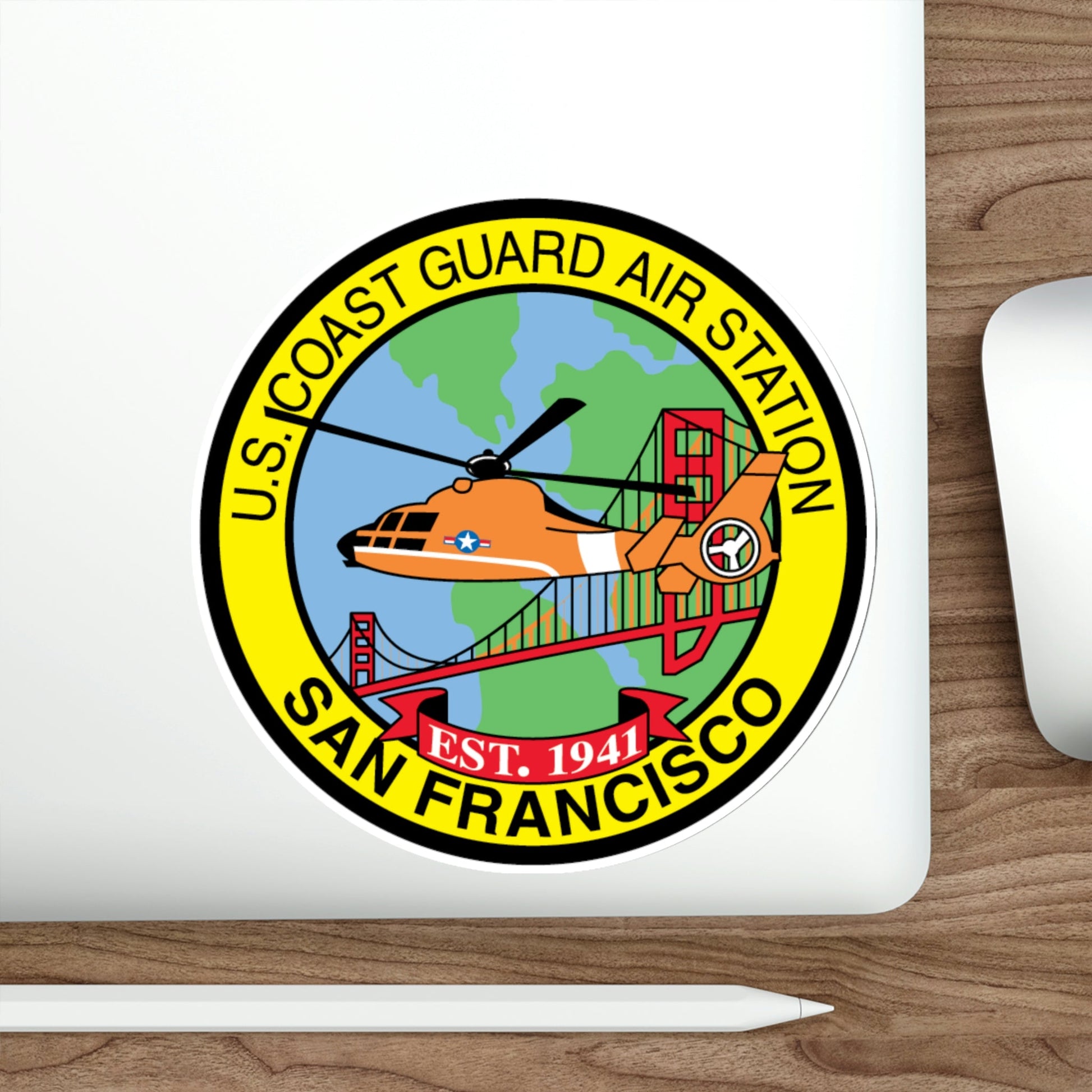USCG Air Station San Francisco (U.S. Coast Guard) STICKER Vinyl Die-Cut Decal-The Sticker Space