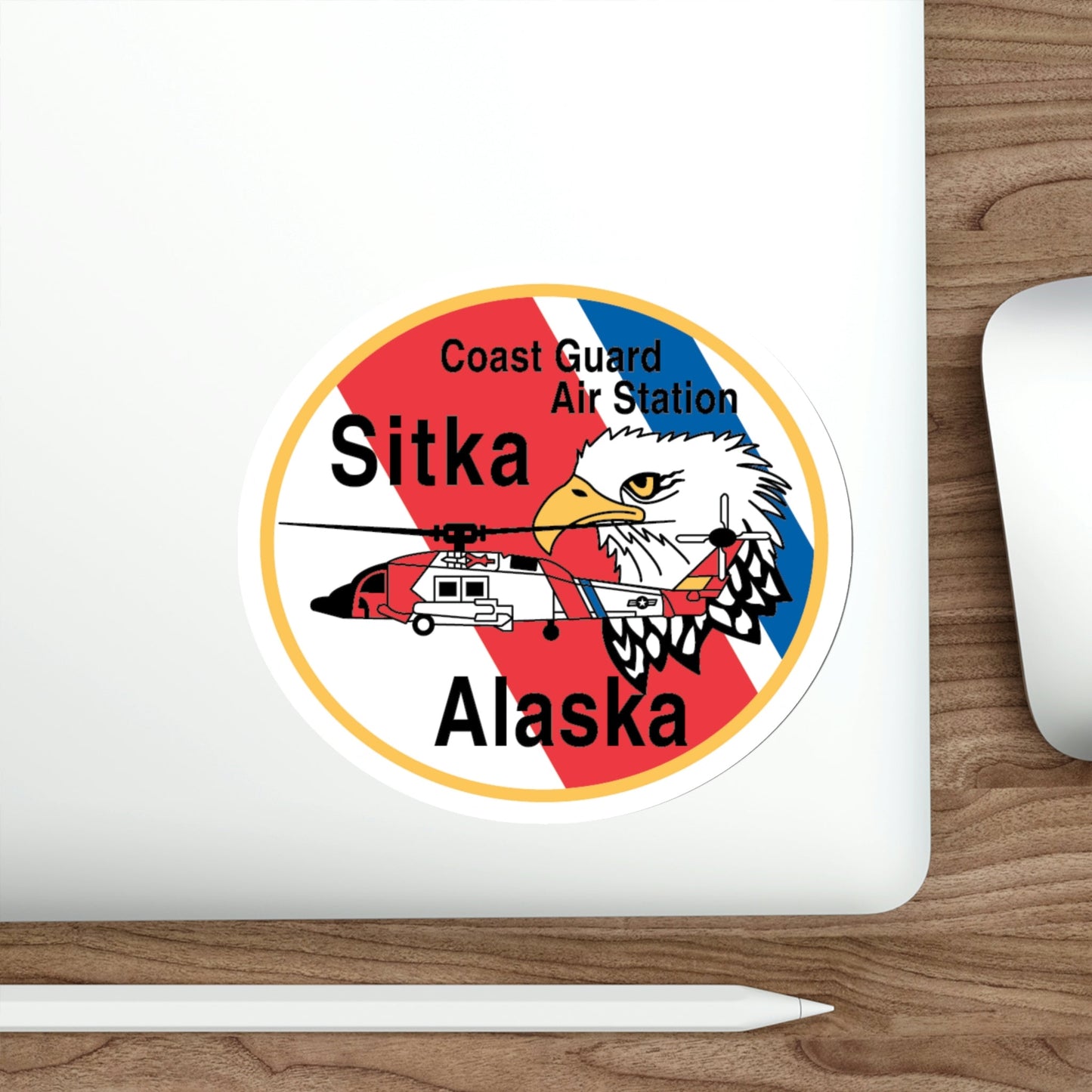 USCG Air Station Sitka (U.S. Coast Guard) STICKER Vinyl Die-Cut Decal-The Sticker Space