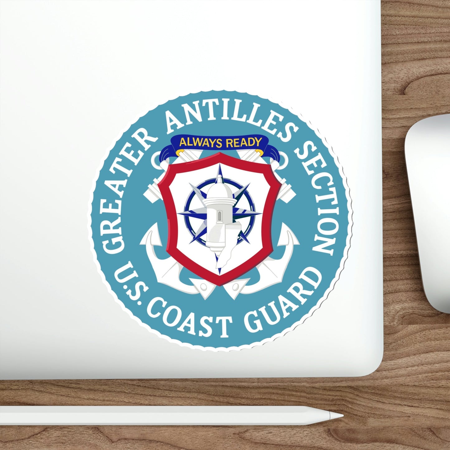 USCG Greater Antilles Section (U.S. Coast Guard) STICKER Vinyl Die-Cut Decal-The Sticker Space