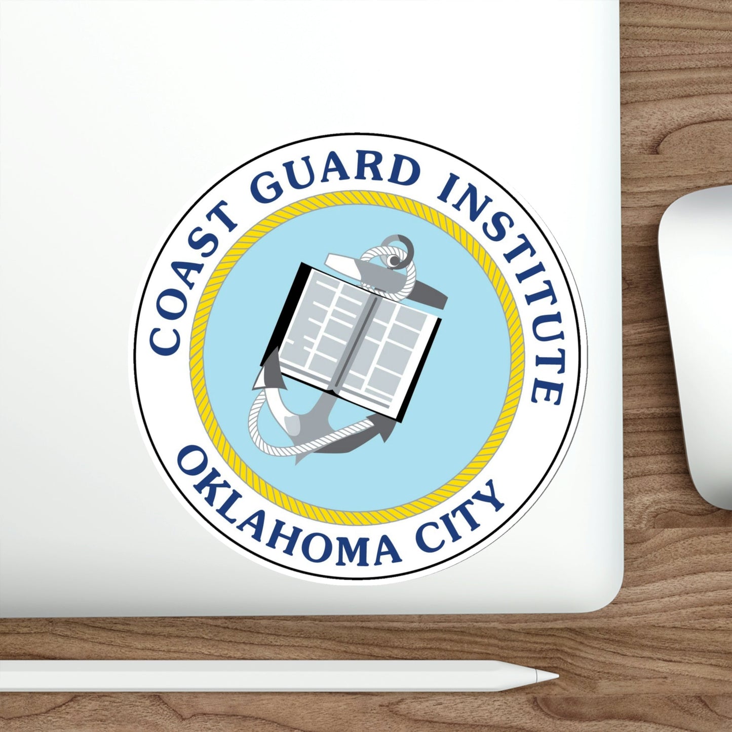 USCG Institute Oklahoma City 2 (U.S. Coast Guard) STICKER Vinyl Die-Cut Decal-The Sticker Space