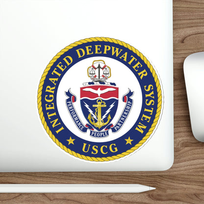 USCG Integrated Deepwater System (U.S. Coast Guard) STICKER Vinyl Die-Cut Decal-The Sticker Space