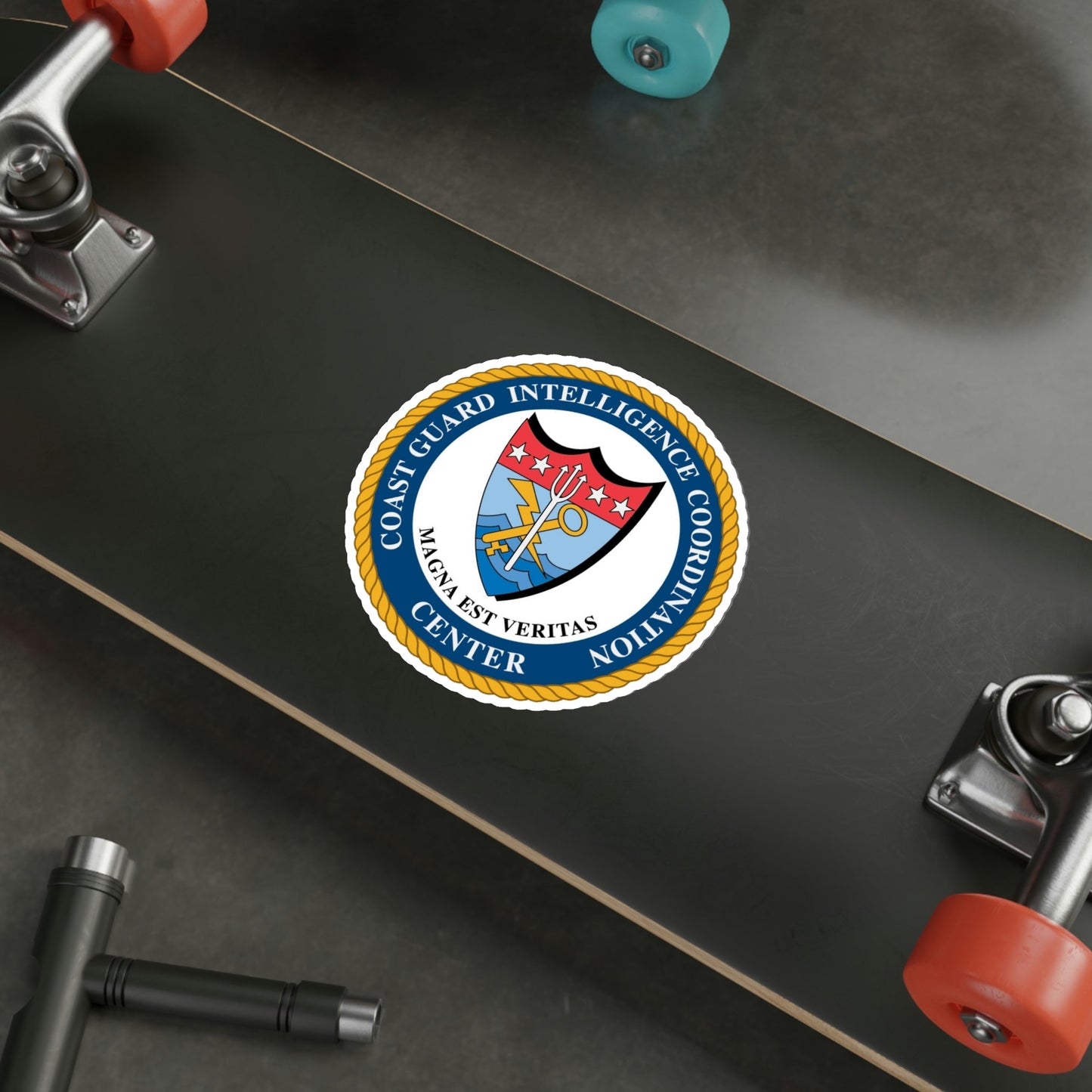 USCG Intelligence Coordination Center (U.S. Coast Guard) STICKER Vinyl Die-Cut Decal-The Sticker Space