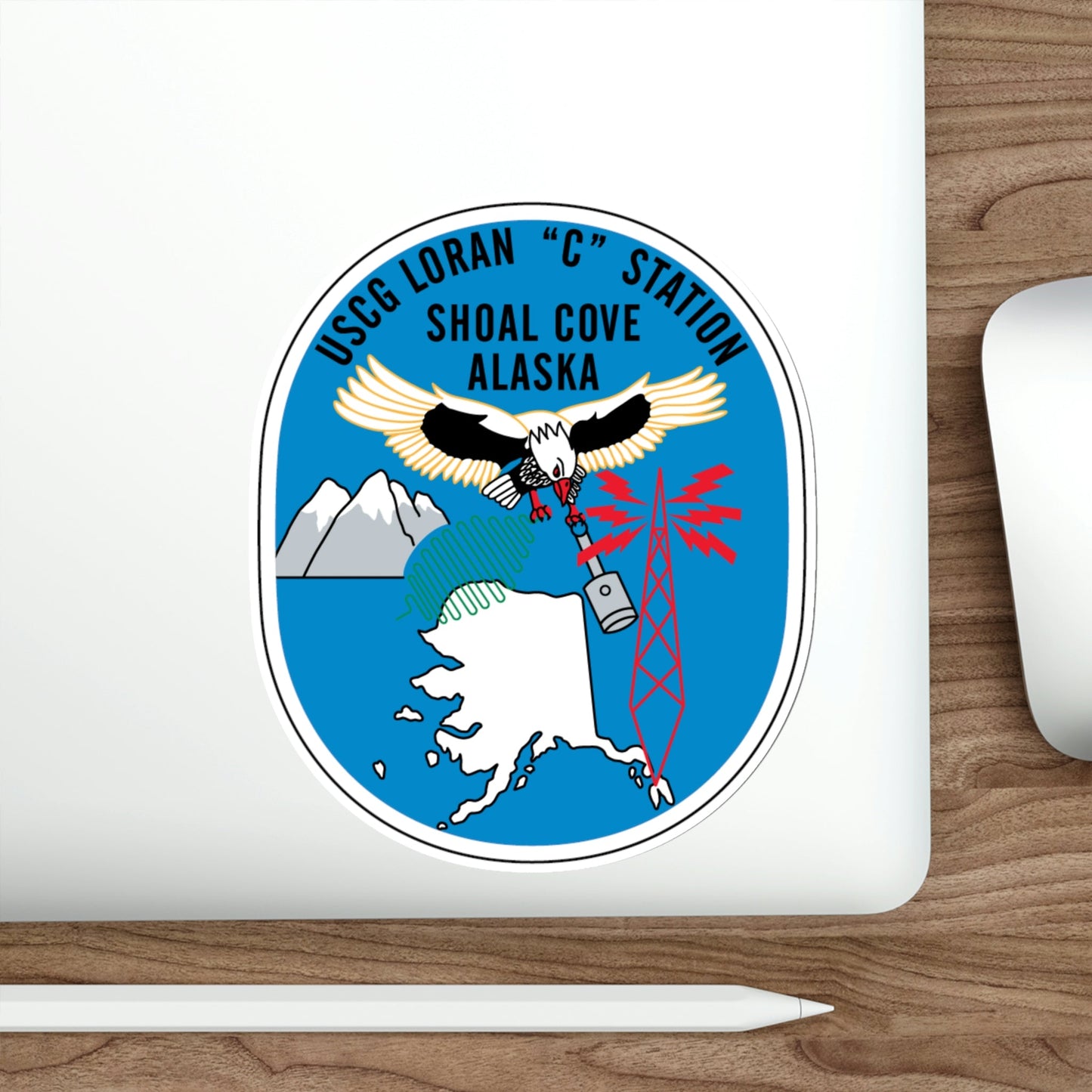 USCG Loran C Station Shoal Cove Alaska (U.S. Coast Guard) STICKER Vinyl Die-Cut Decal-The Sticker Space