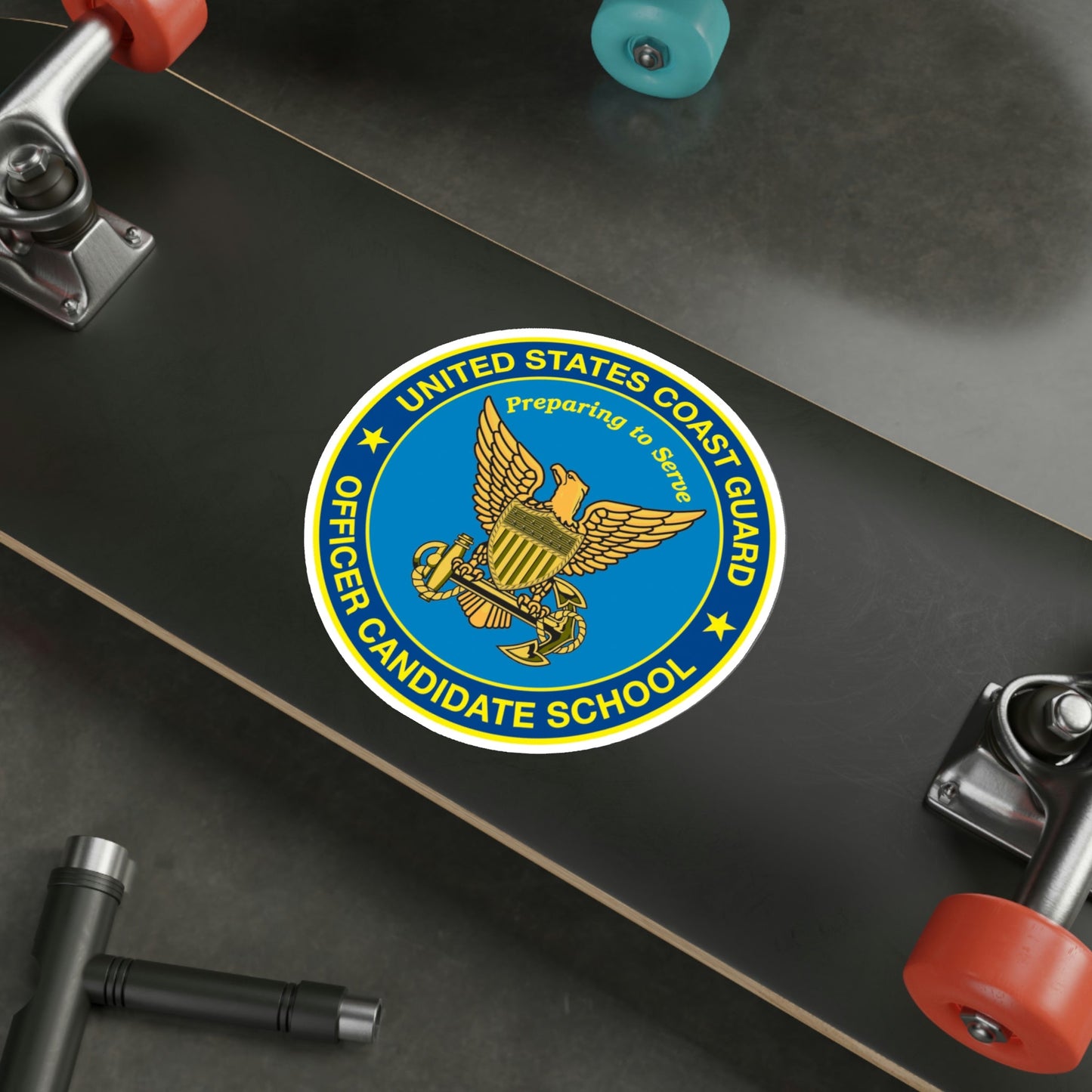 USCG Officer Candidate School (U.S. Coast Guard) STICKER Vinyl Die-Cut Decal-The Sticker Space