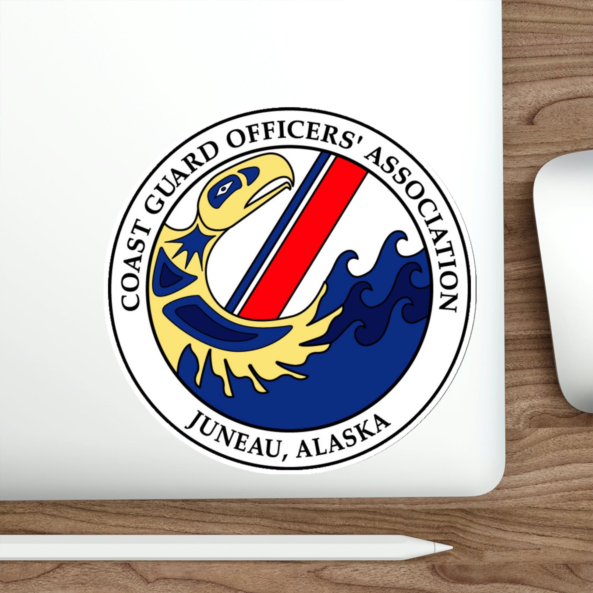 USCG Officers (U.S. Coast Guard) STICKER Vinyl Die-Cut Decal-The Sticker Space