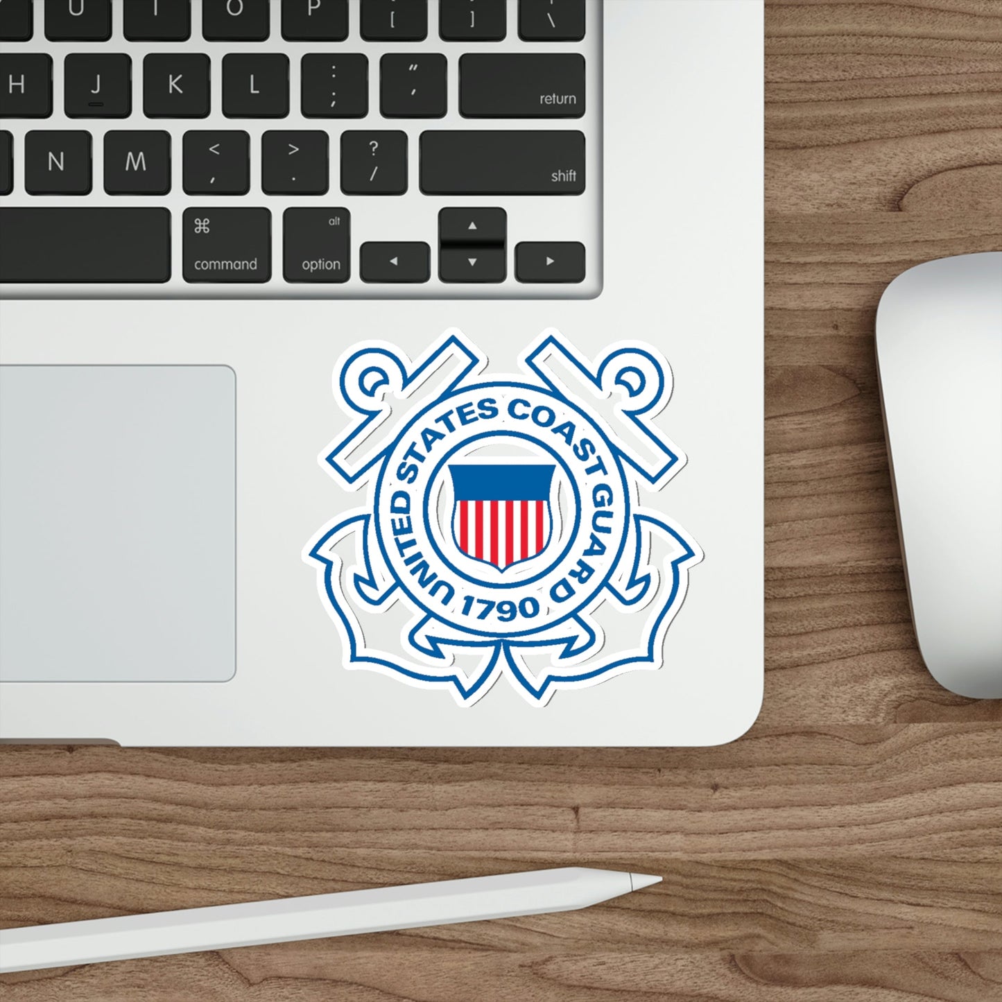 USCG Official Emblem (U.S. Coast Guard) STICKER Vinyl Die-Cut Decal-The Sticker Space