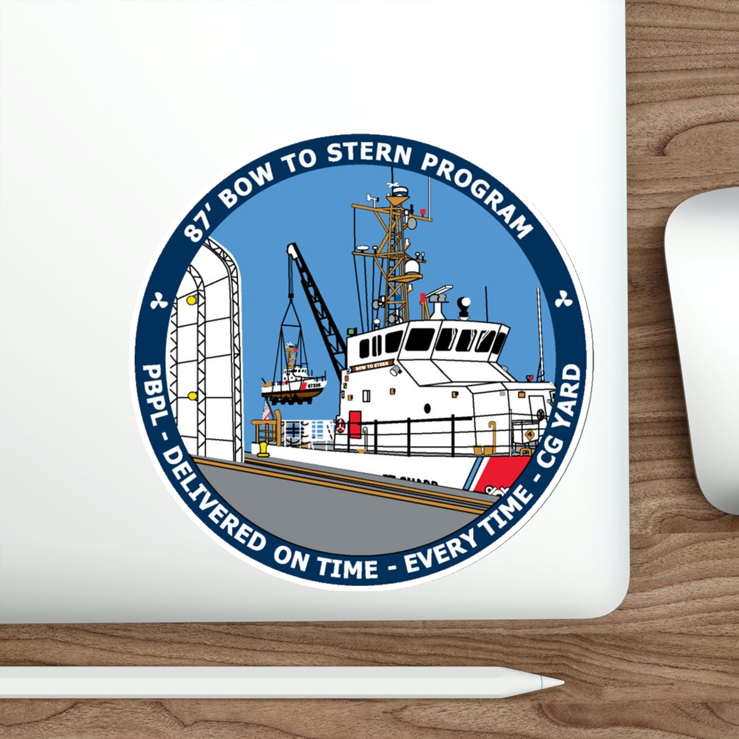 USCG Patrol Boat PBPL Bow to Stern Program (U.S. Coast Guard) STICKER Vinyl Die-Cut Decal-The Sticker Space