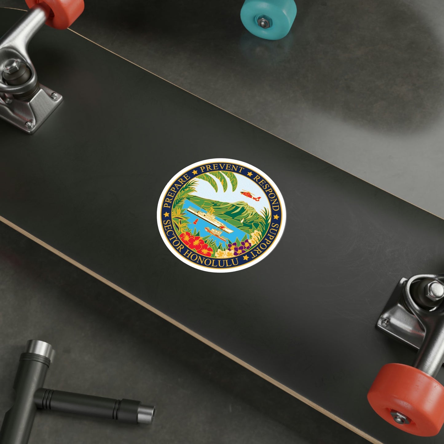 USCG Sector Honolulu (U.S. Coast Guard) STICKER Vinyl Die-Cut Decal-The Sticker Space