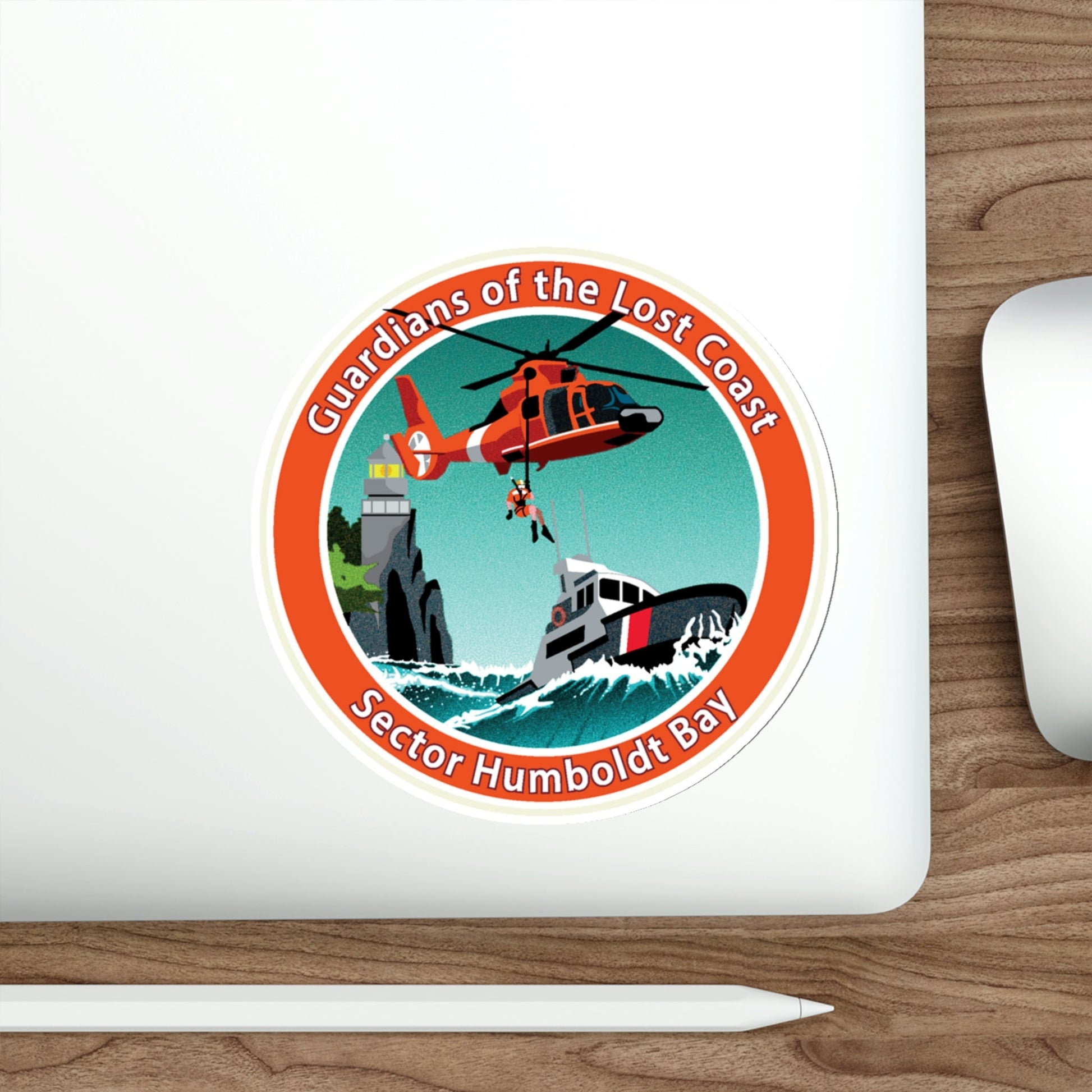 USCG Sector Humboldt Bay (U.S. Coast Guard) STICKER Vinyl Die-Cut Decal-The Sticker Space