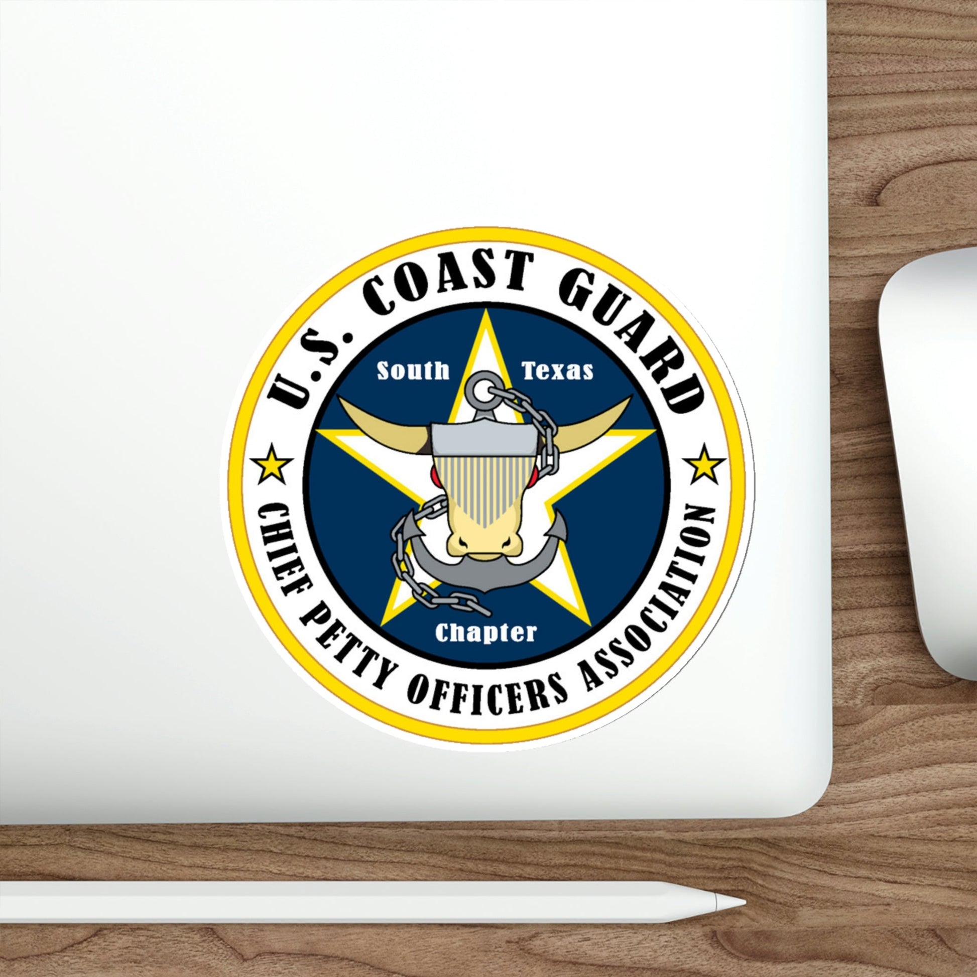 USCG South Texas CPOA (U.S. Coast Guard) STICKER Vinyl Die-Cut Decal-The Sticker Space