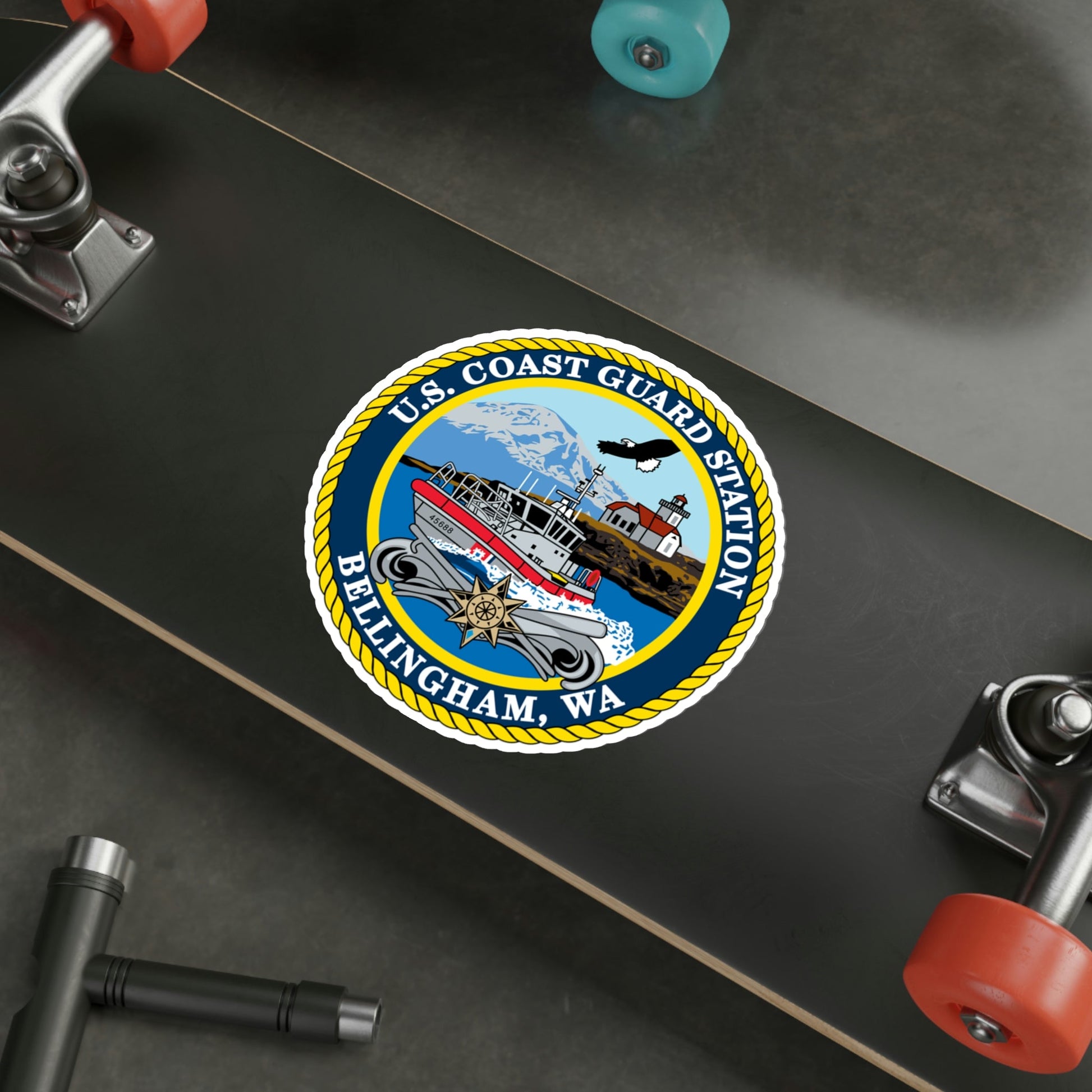USCG Station Bellingham WA (U.S. Coast Guard) STICKER Vinyl Die-Cut Decal-The Sticker Space