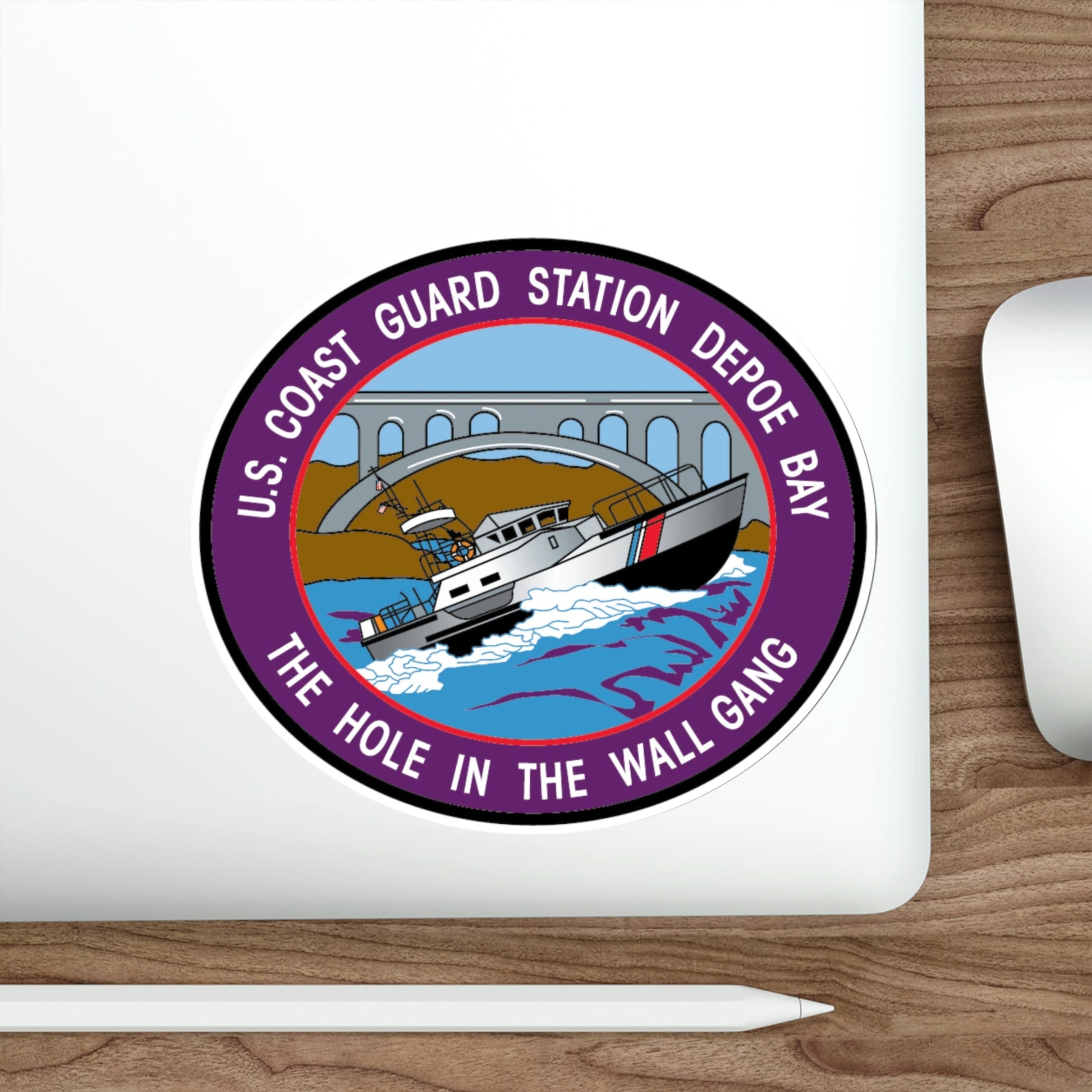 USCG Station Depoe Bay (U.S. Coast Guard) STICKER Vinyl Die-Cut Decal-The Sticker Space