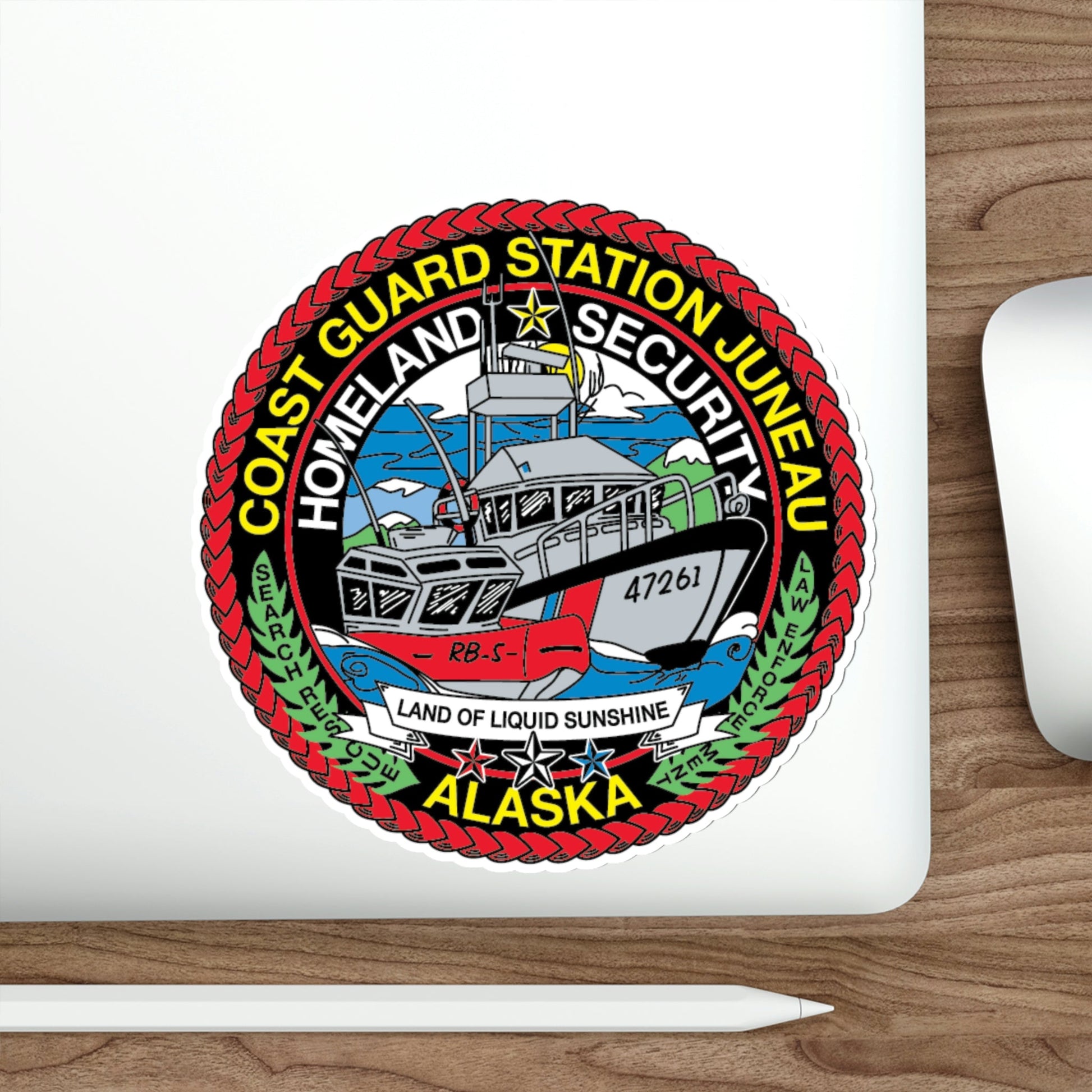 USCG Station Juneau Alaska Homeland Security (U.S. Coast Guard) STICKER Vinyl Die-Cut Decal-The Sticker Space